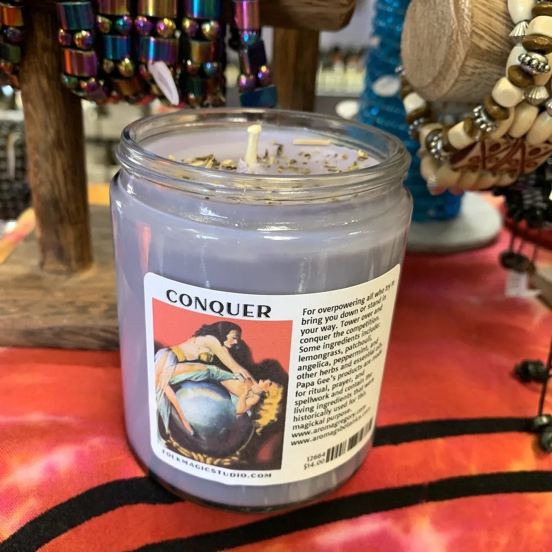 Conquer Jar Candle for Dominance by Papa Gee