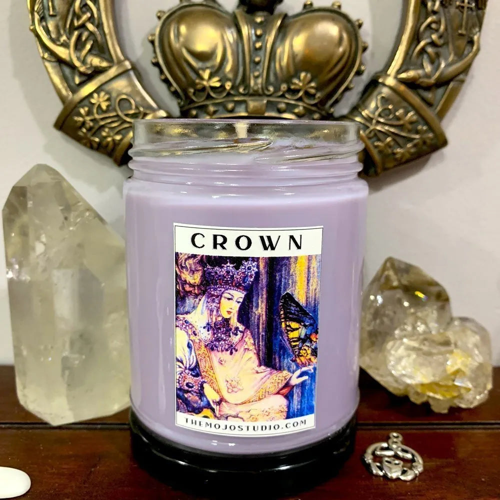 Crown Jar Candle – handcrafted conjure candle for Success by Papa Gee