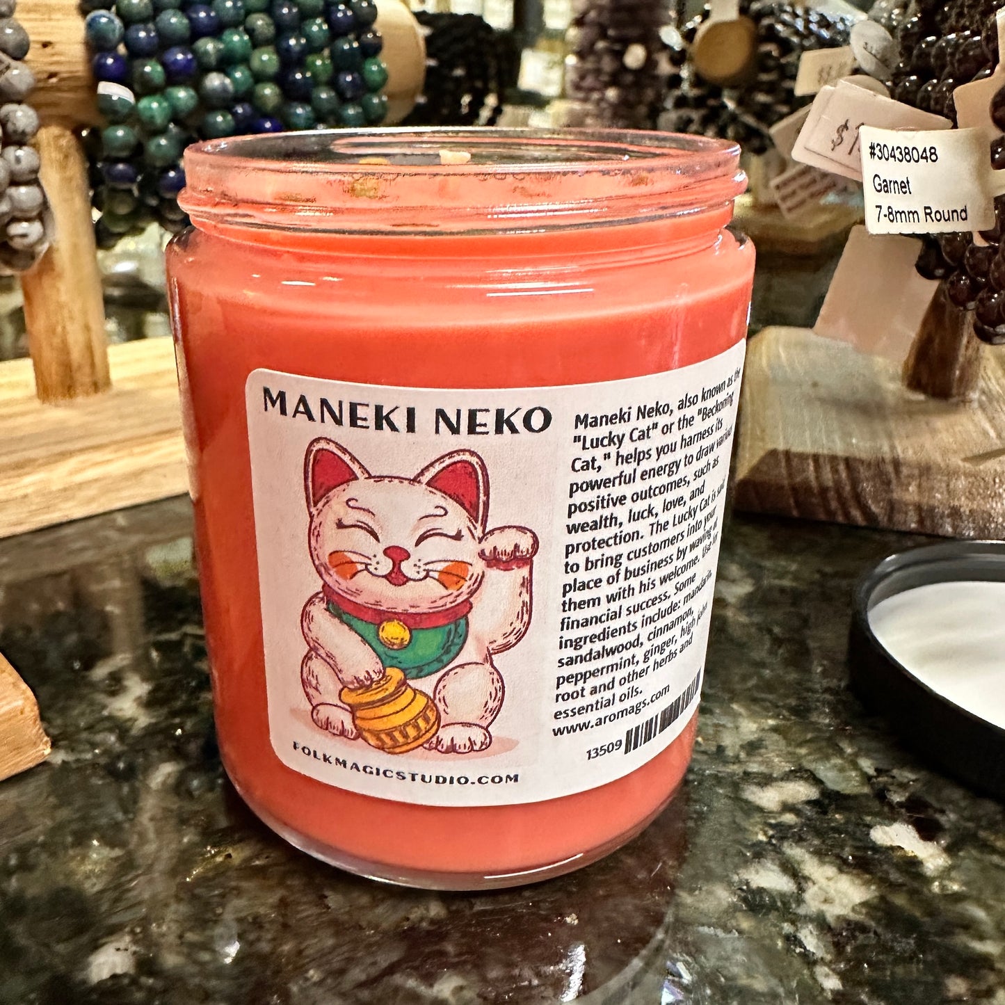Maneki Neko Candle – Lucky Cat for Wealth, Love & Good Fortune by Papa Gee