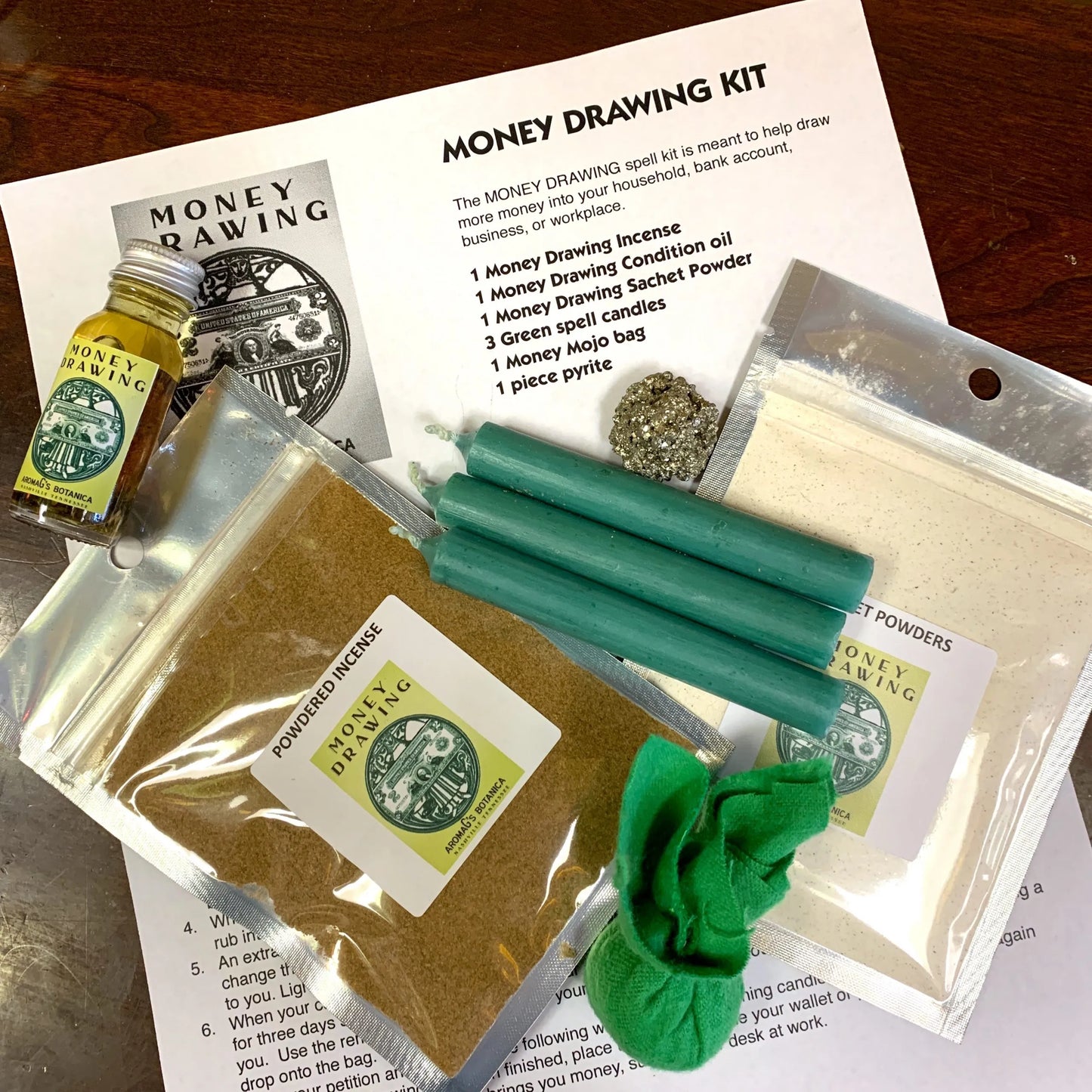 Money Drawing Spell Kit