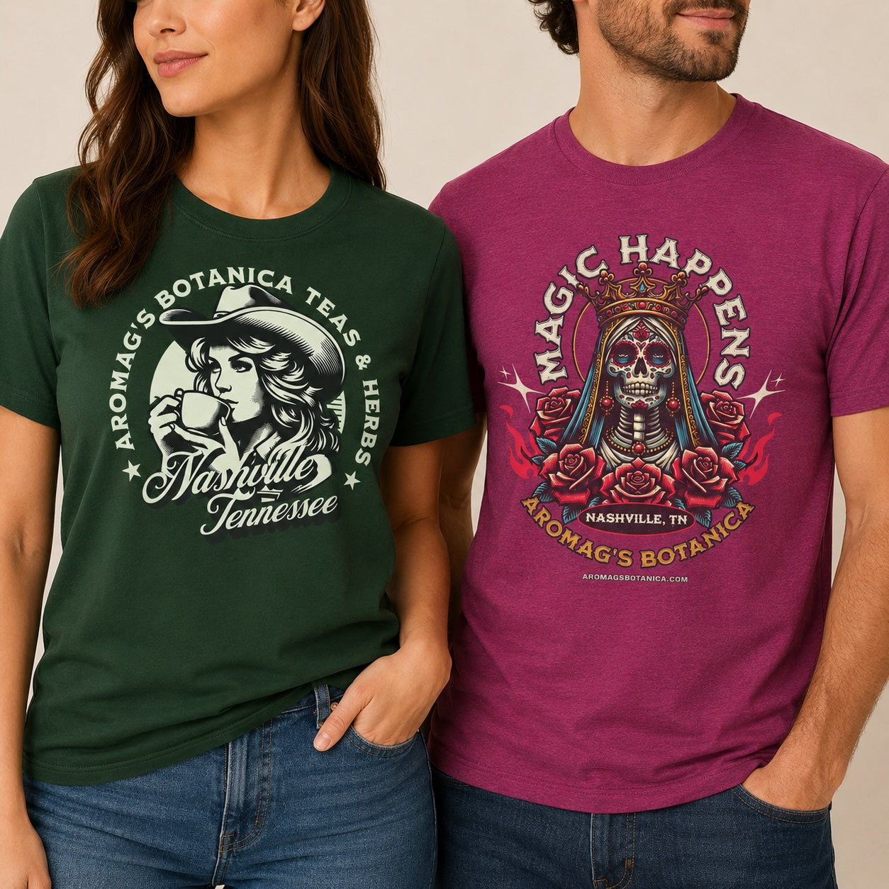 aromaG’s Botanica Nashville T-Shirts