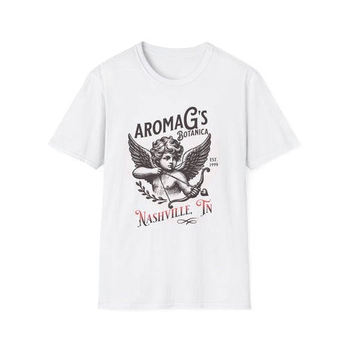 AromaG’s Botanica Angel T-Shirt – Nashville Cherub Graphic Tee