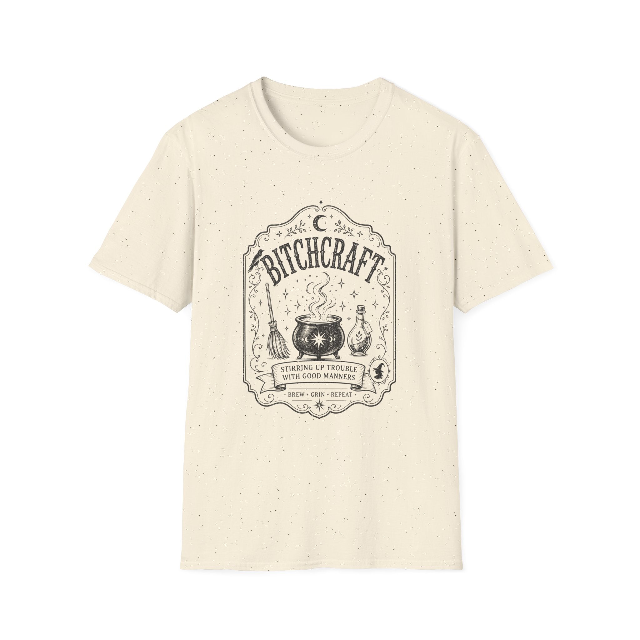 Witchcraft Graphic Tee — 'Bitchcraft' Vintage Potion Design