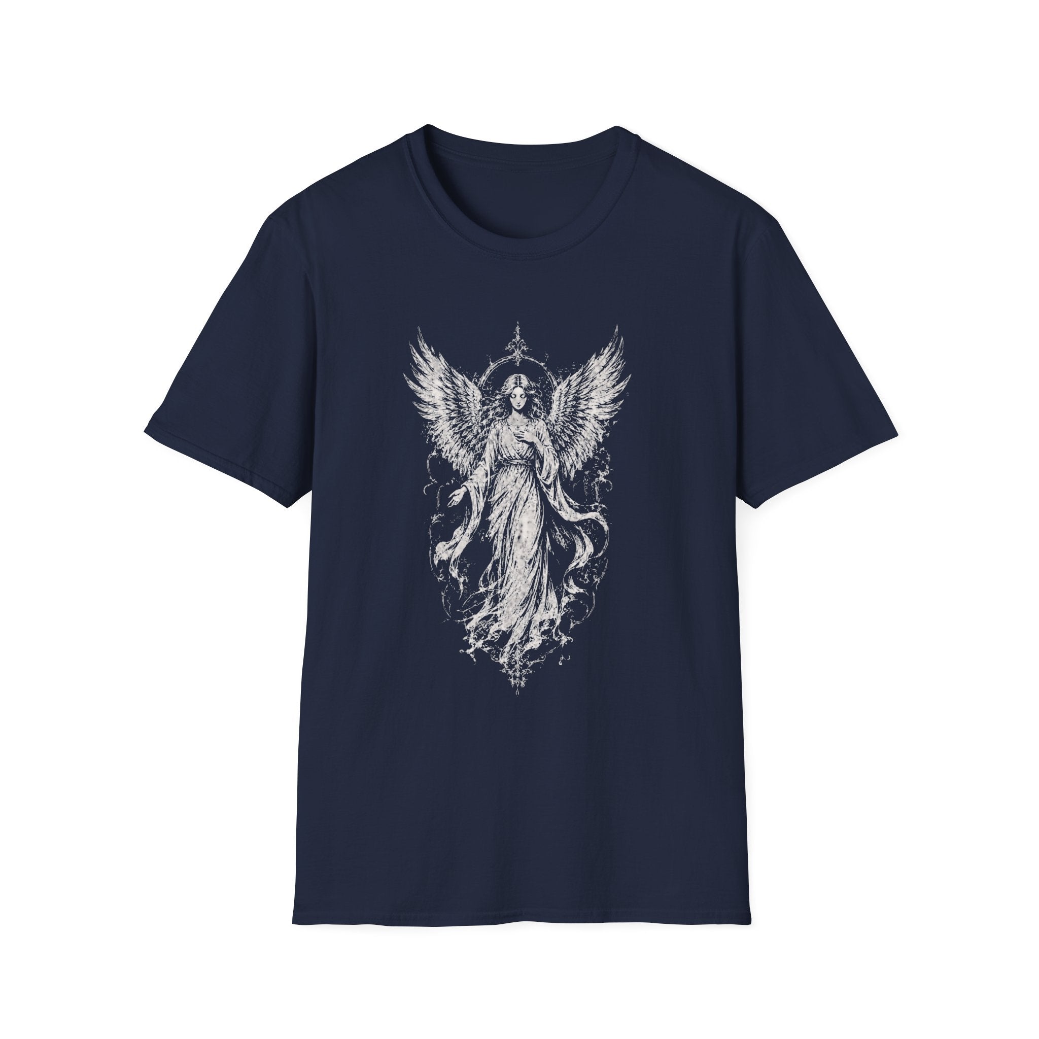 Gothic Angel Wings Graphic T-Shirt – Vintage Angel Tee