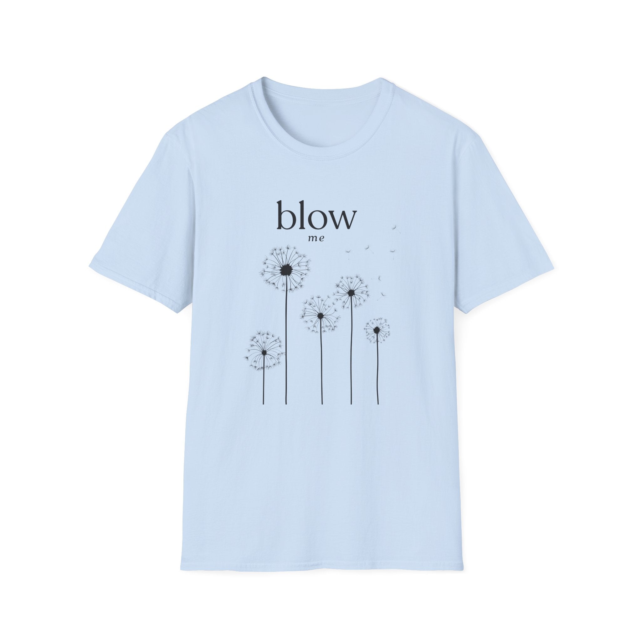 Dandelion 'blow me' Tee — Whimsical Floral Graphic T-Shirt