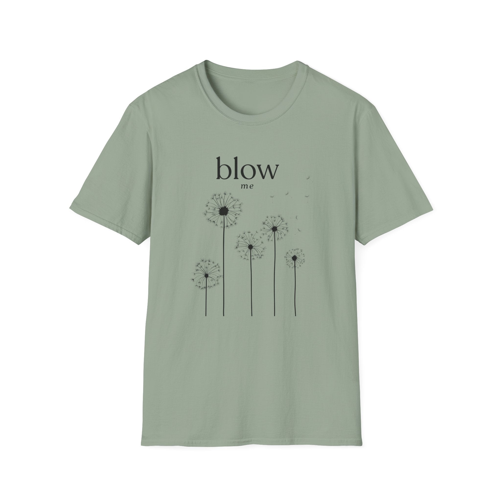 Dandelion 'blow me' Tee — Whimsical Floral Graphic T-Shirt