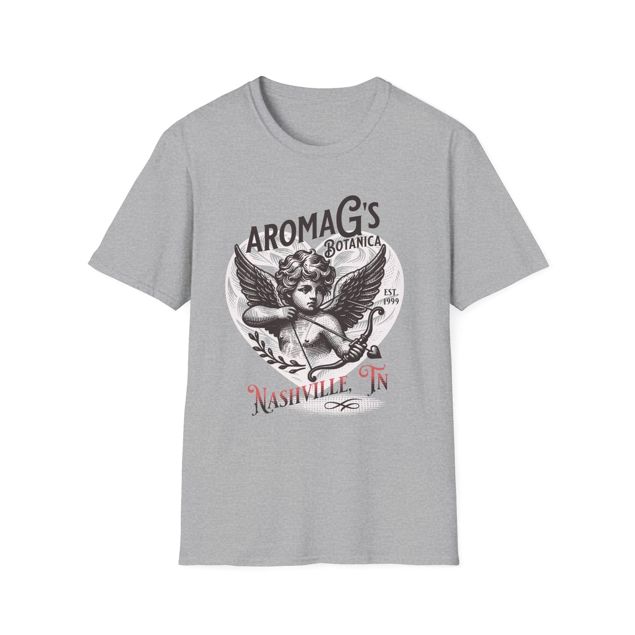 AromaG’s Botanica Angel T-Shirt – Nashville Cherub Graphic Tee
