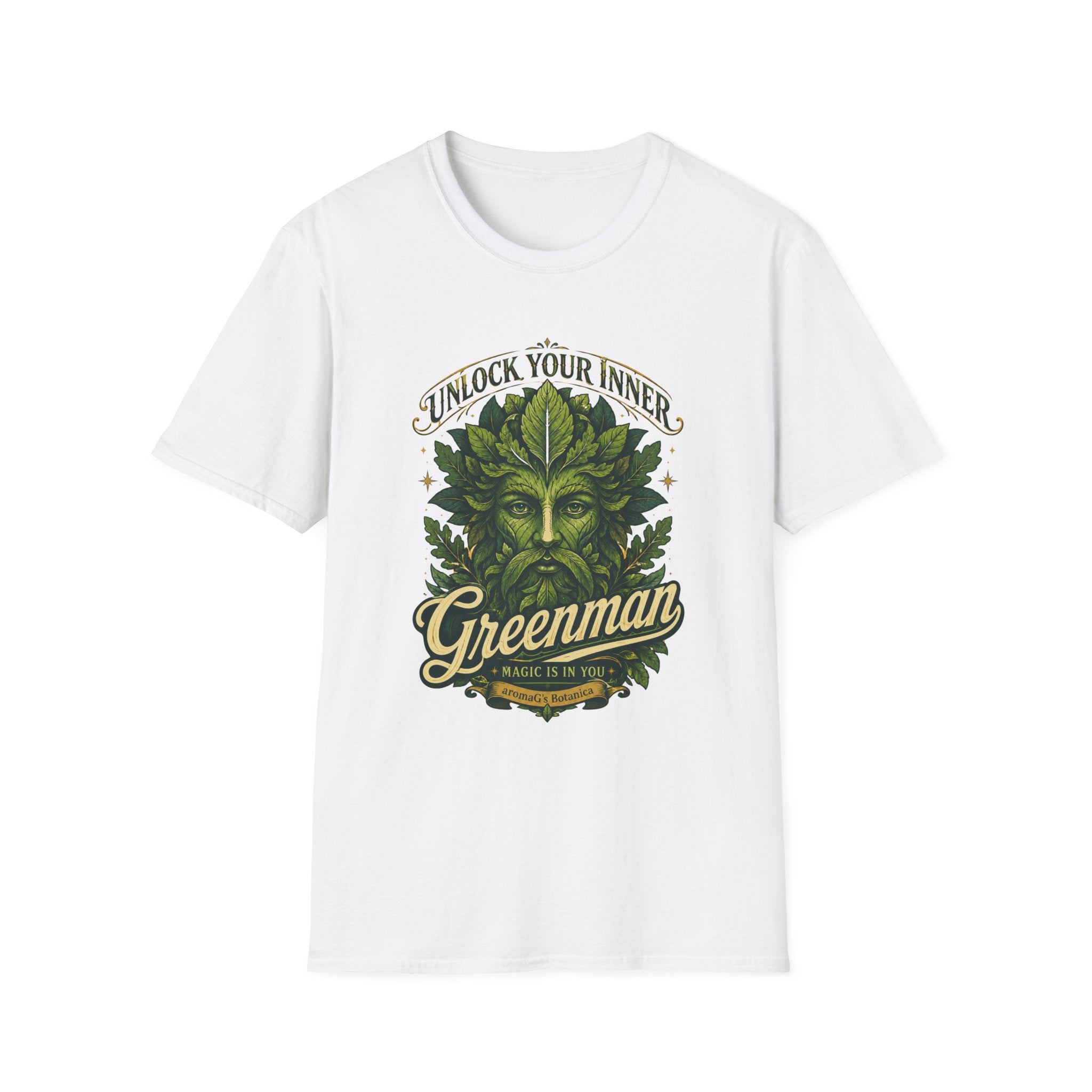 Greenman T-Shirt – Pagan Nature Spirit Graphic Tee