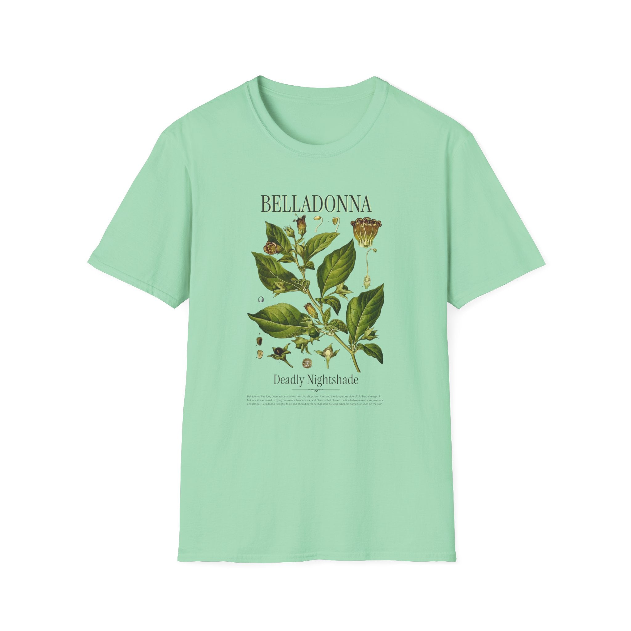 Belladonna Botanical T-Shirt — Vintage Plant Illustration Tee