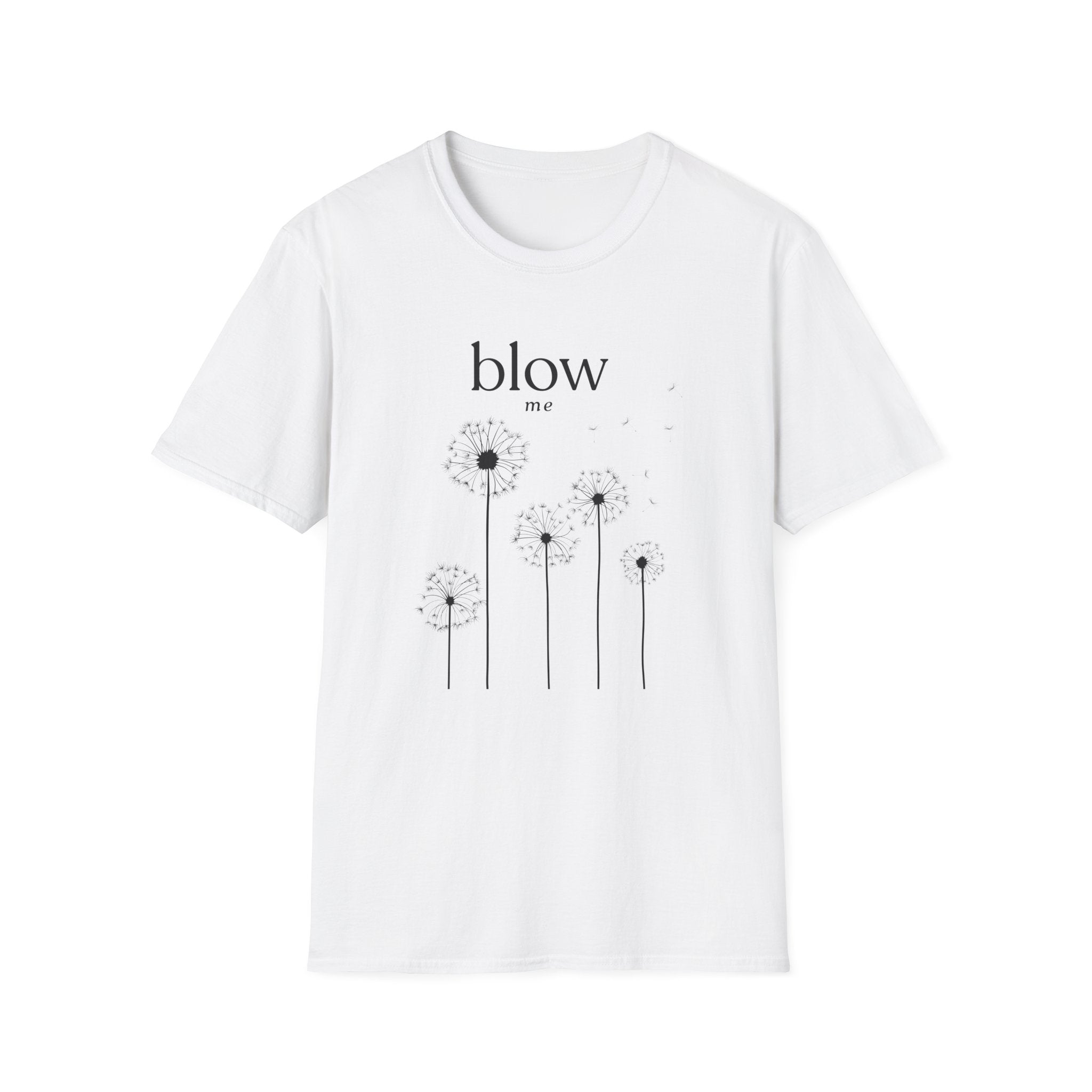 Dandelion 'blow me' Tee — Whimsical Floral Graphic T-Shirt
