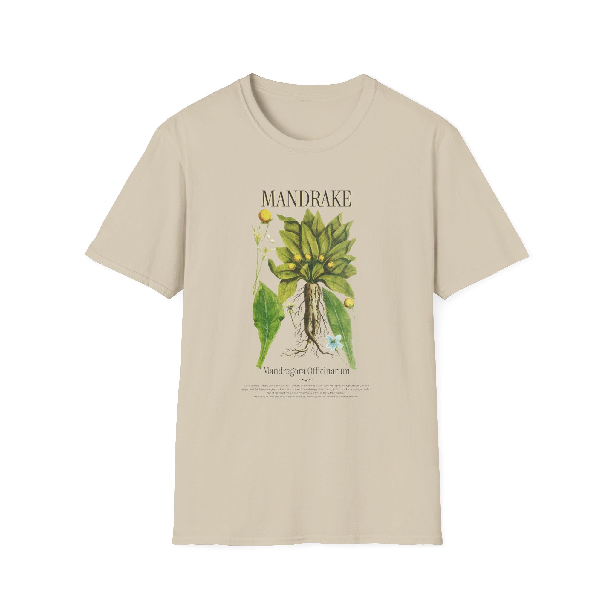 Mandrake Botanical T‑Shirt — Vintage Plant Illustration Tee