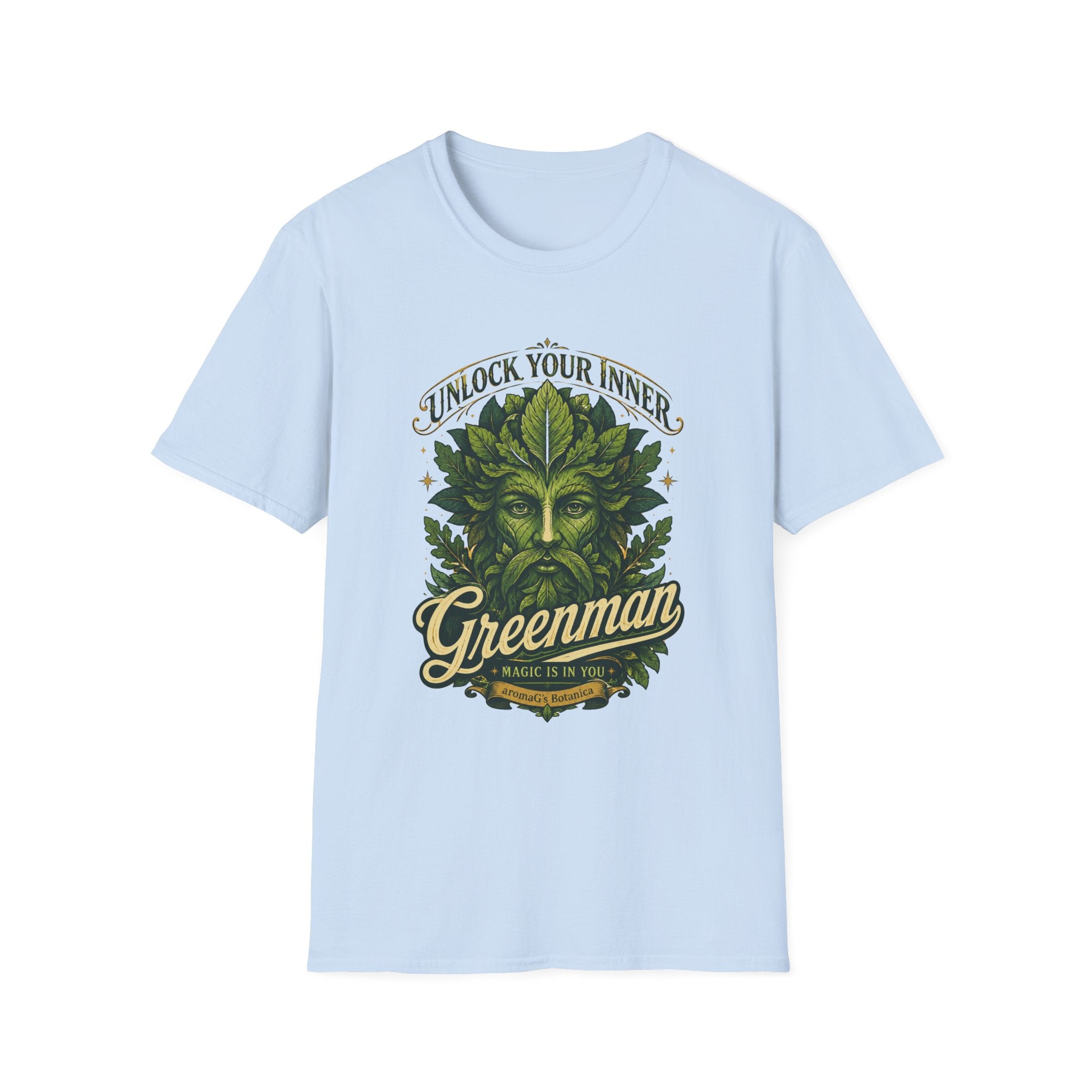 Greenman T-Shirt – Pagan Nature Spirit Graphic Tee