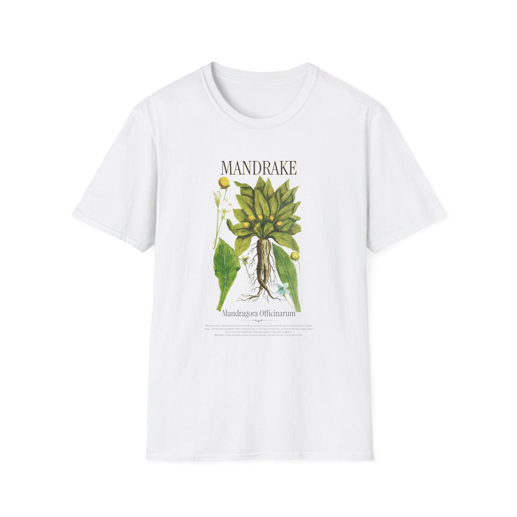 Mandrake Botanical T‑Shirt — Vintage Plant Illustration Tee