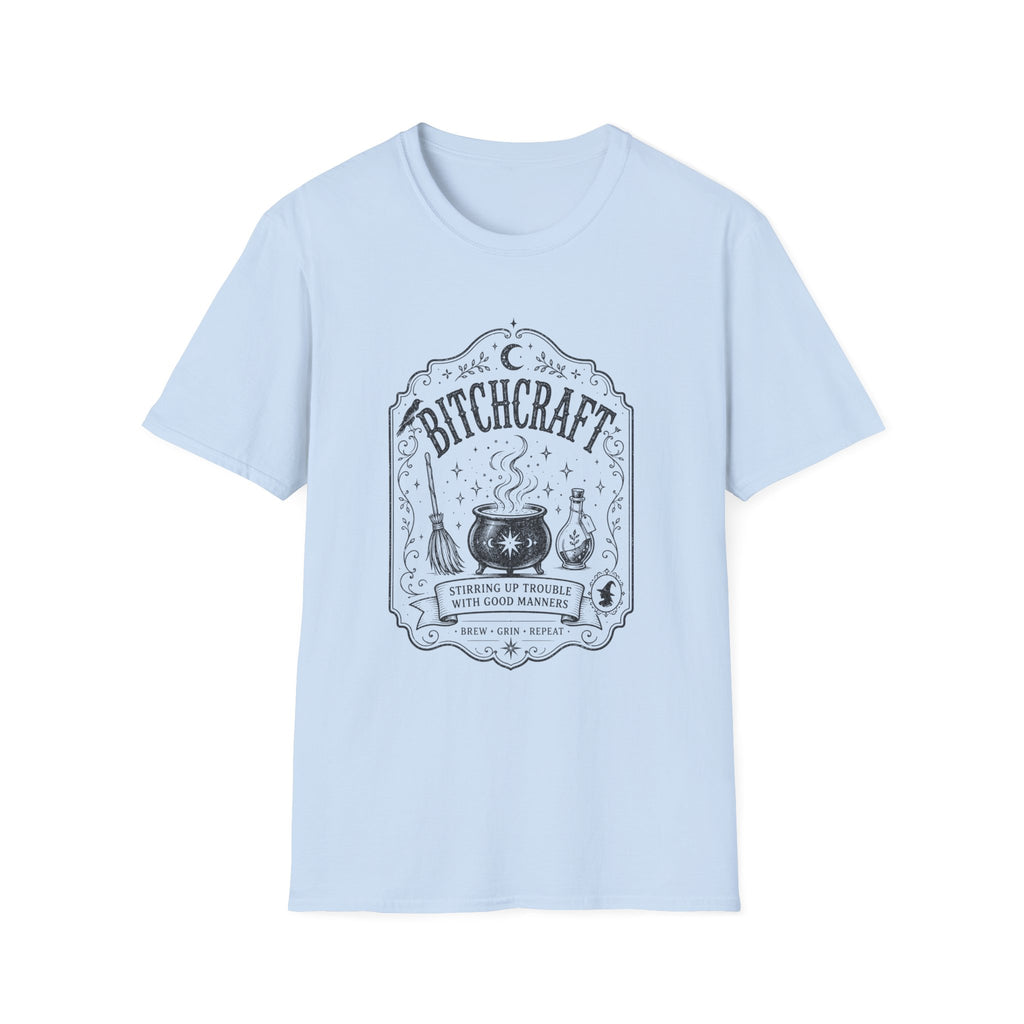 Witchcraft Graphic Tee — 'Bitchcraft' Vintage Potion Design