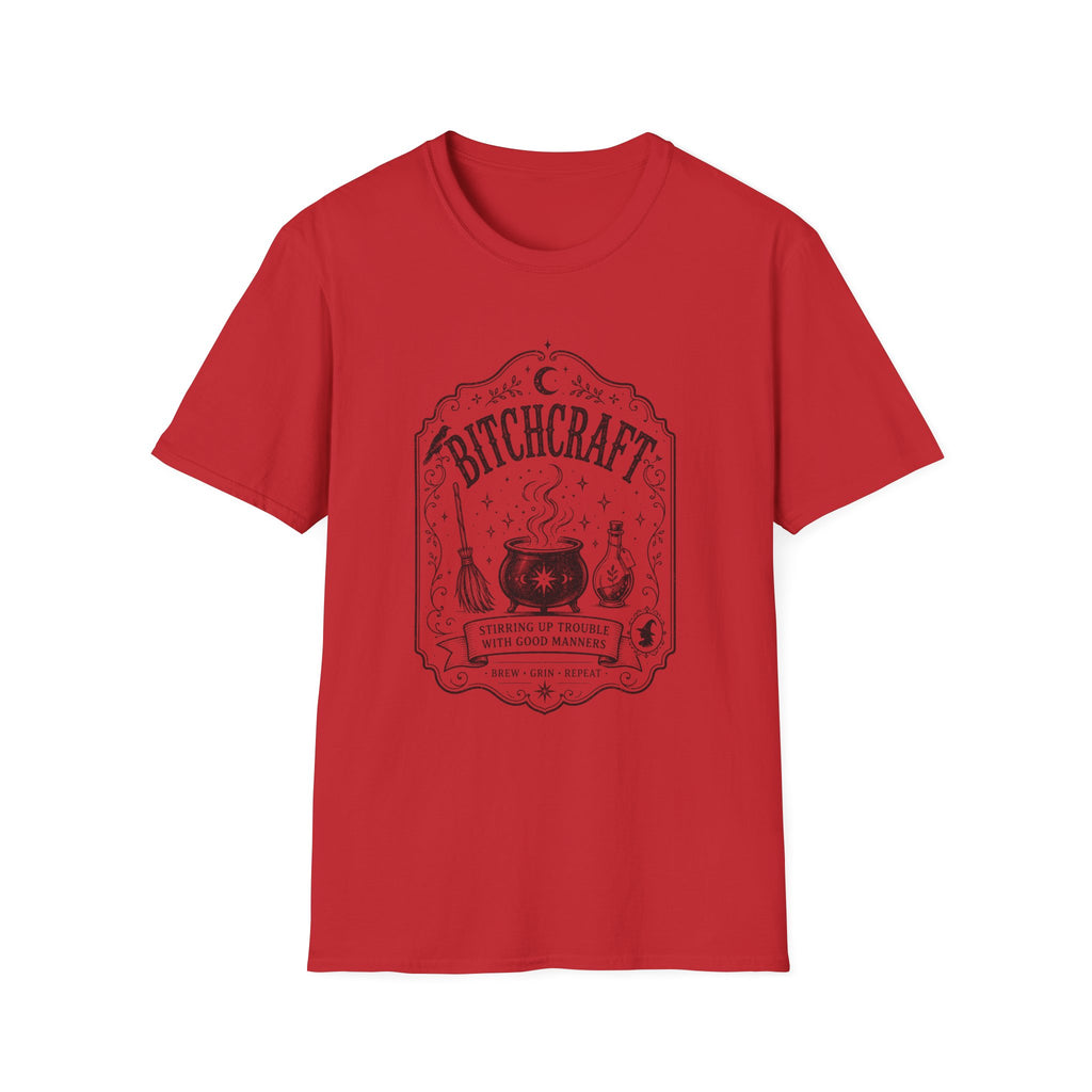 Witchcraft Graphic Tee — 'Bitchcraft' Vintage Potion Design