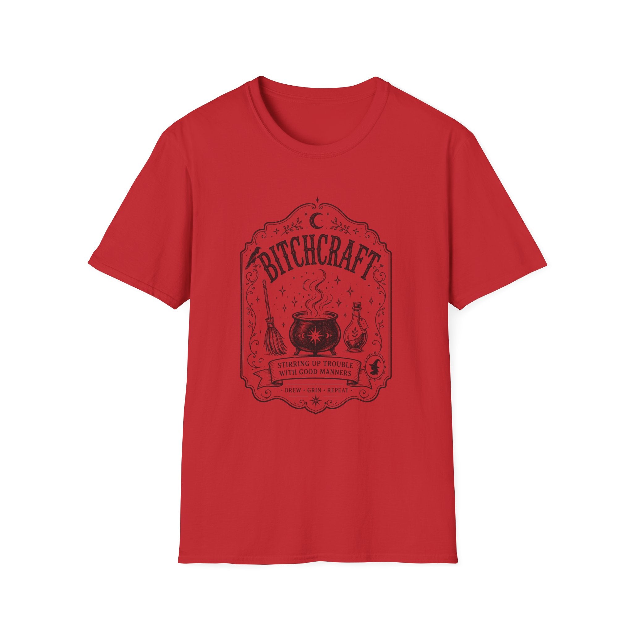 Witchcraft Graphic Tee — 'Bitchcraft' Vintage Potion Design