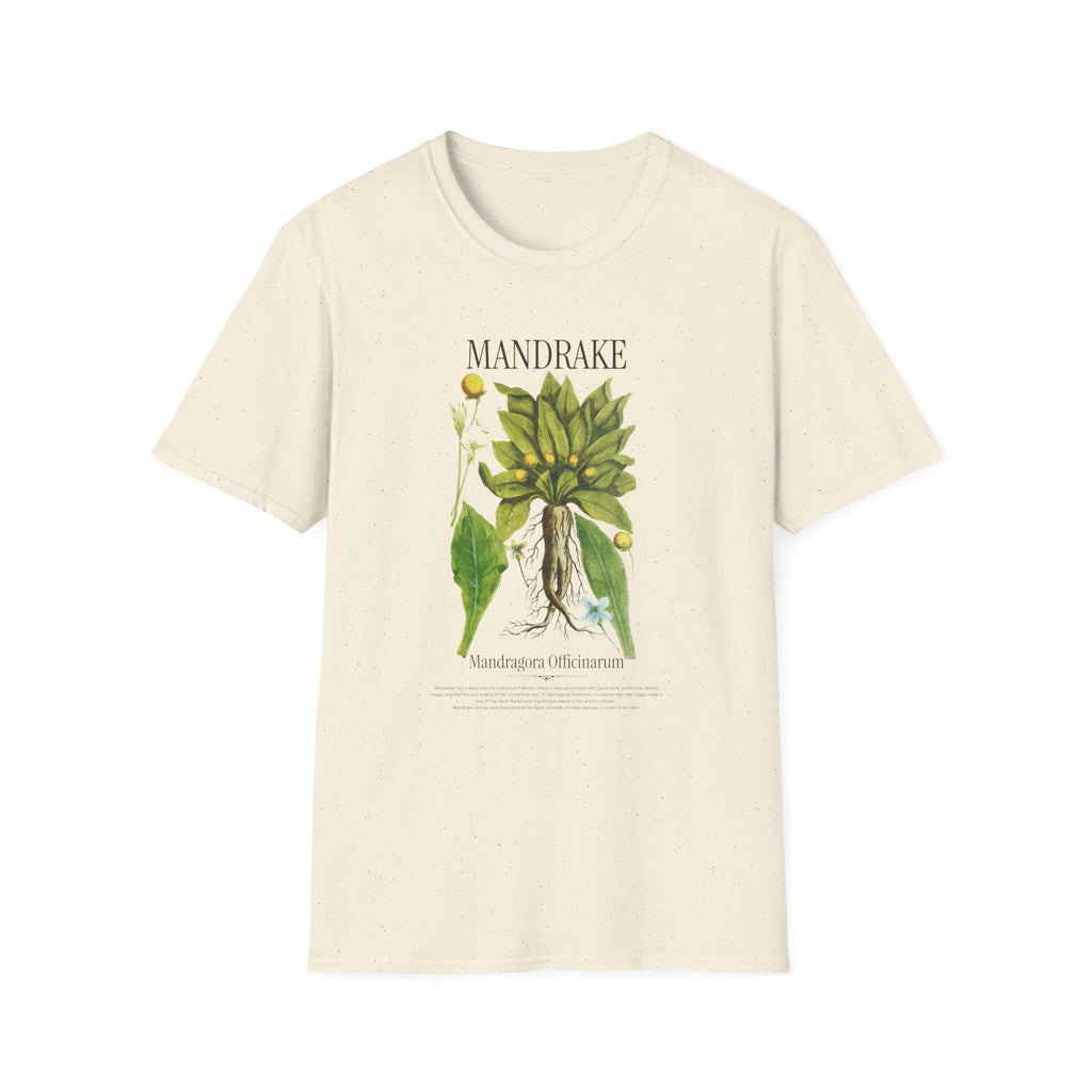 Mandrake Botanical T‑Shirt — Vintage Plant Illustration Tee