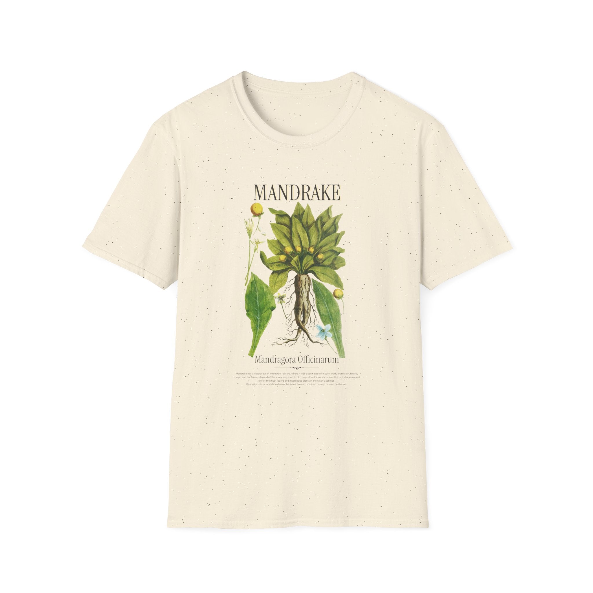 Mandrake Botanical T‑Shirt — Vintage Plant Illustration Tee