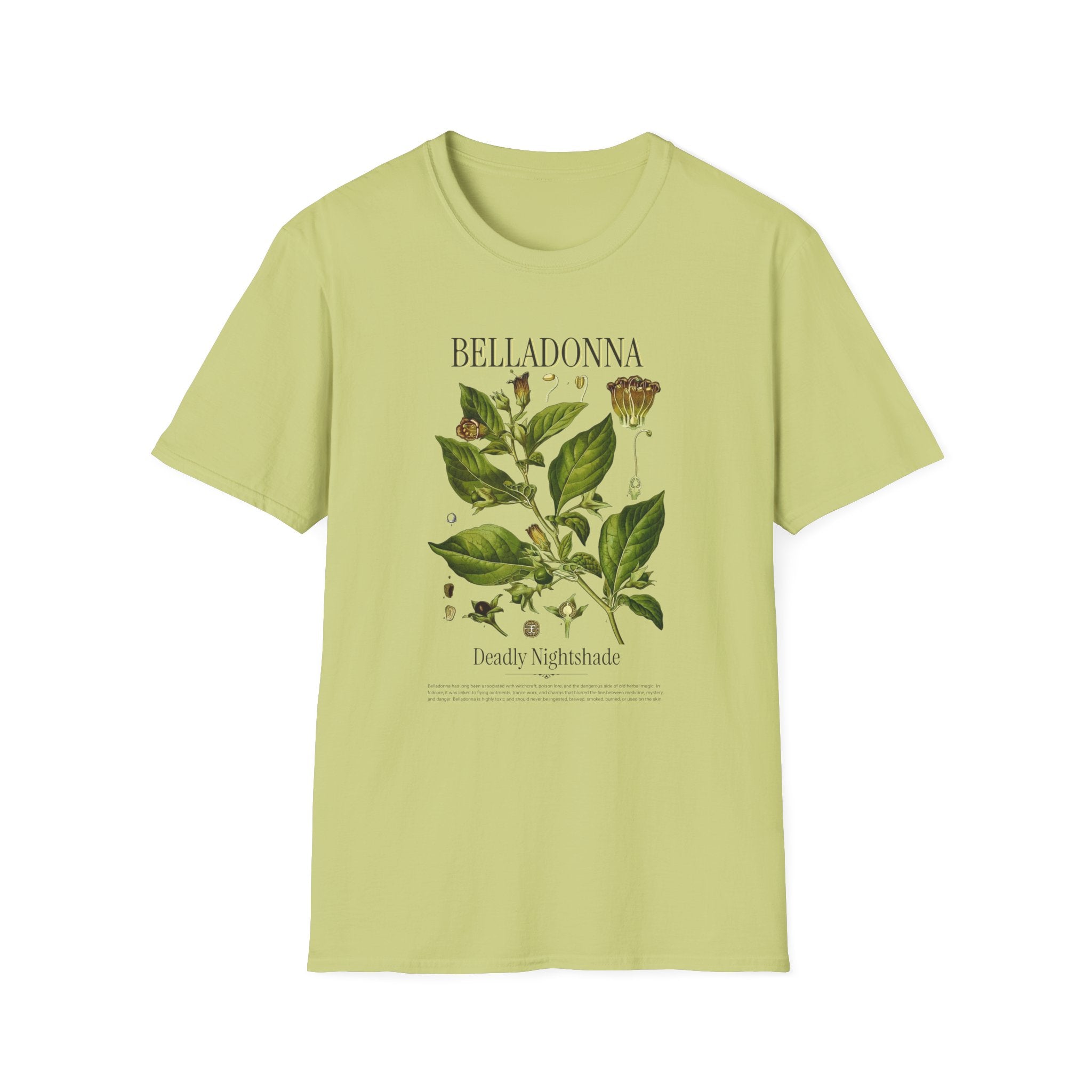 Belladonna Botanical T-Shirt — Vintage Plant Illustration Tee