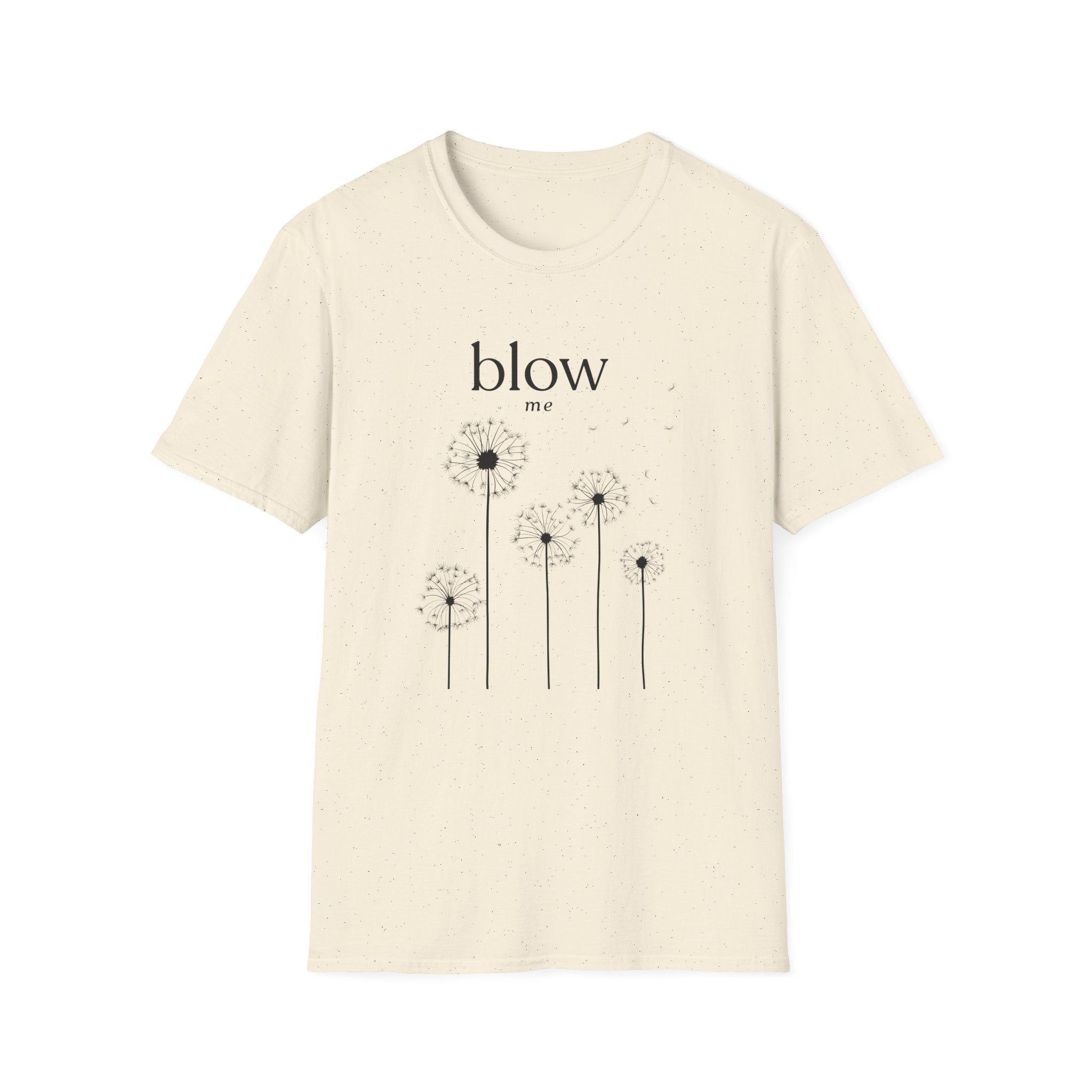 Dandelion 'blow me' Tee — Whimsical Floral Graphic T-Shirt