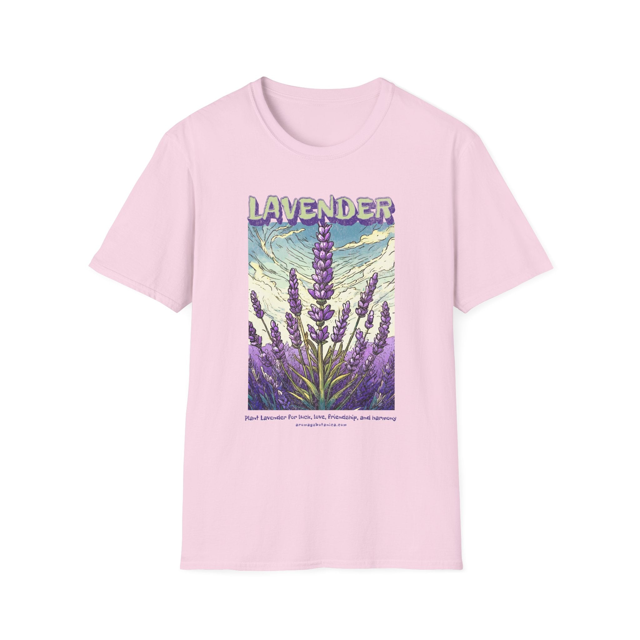 Lavender Graphic T‑Shirt — Vintage Botanical Floral Tee