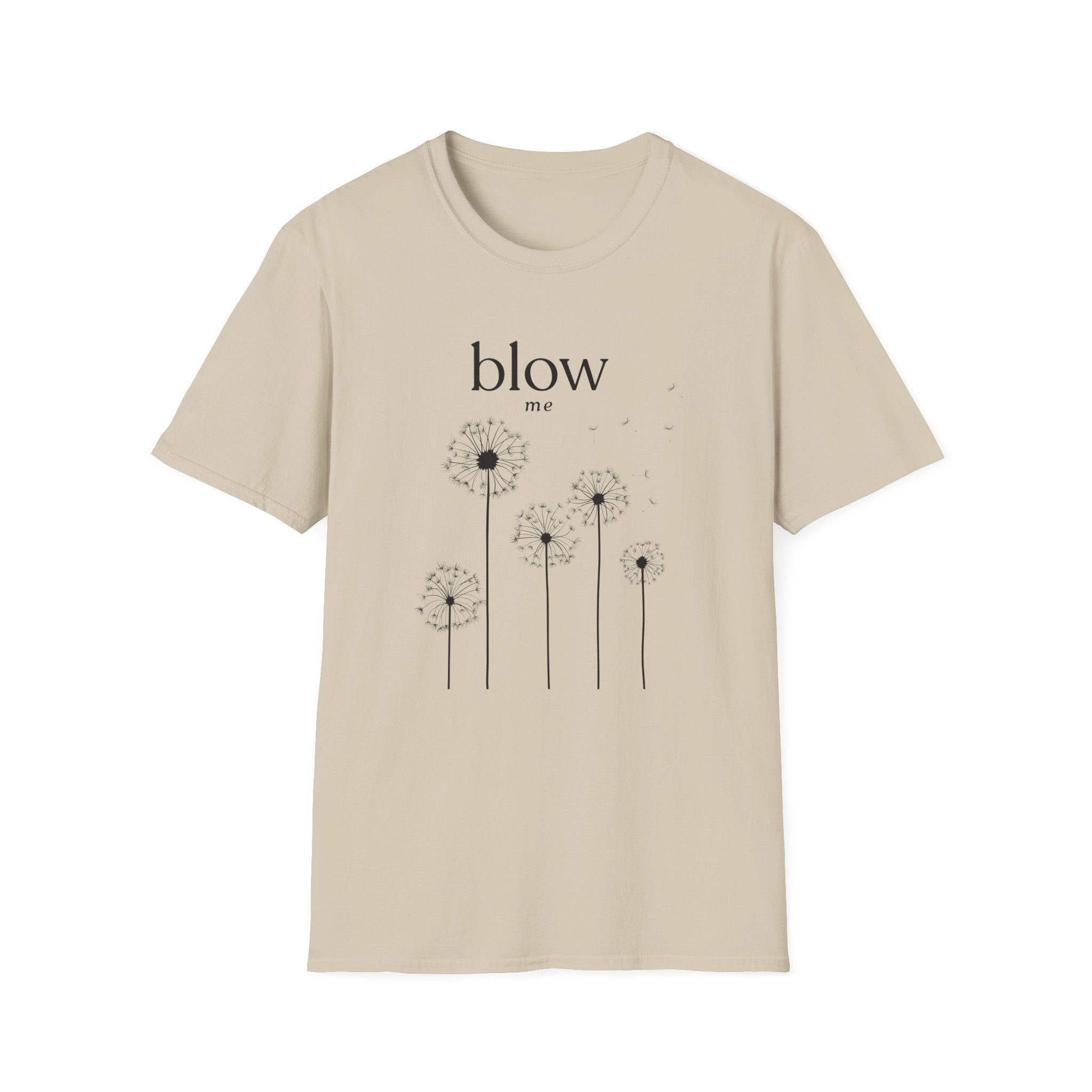 Dandelion 'blow me' Tee — Whimsical Floral Graphic T-Shirt