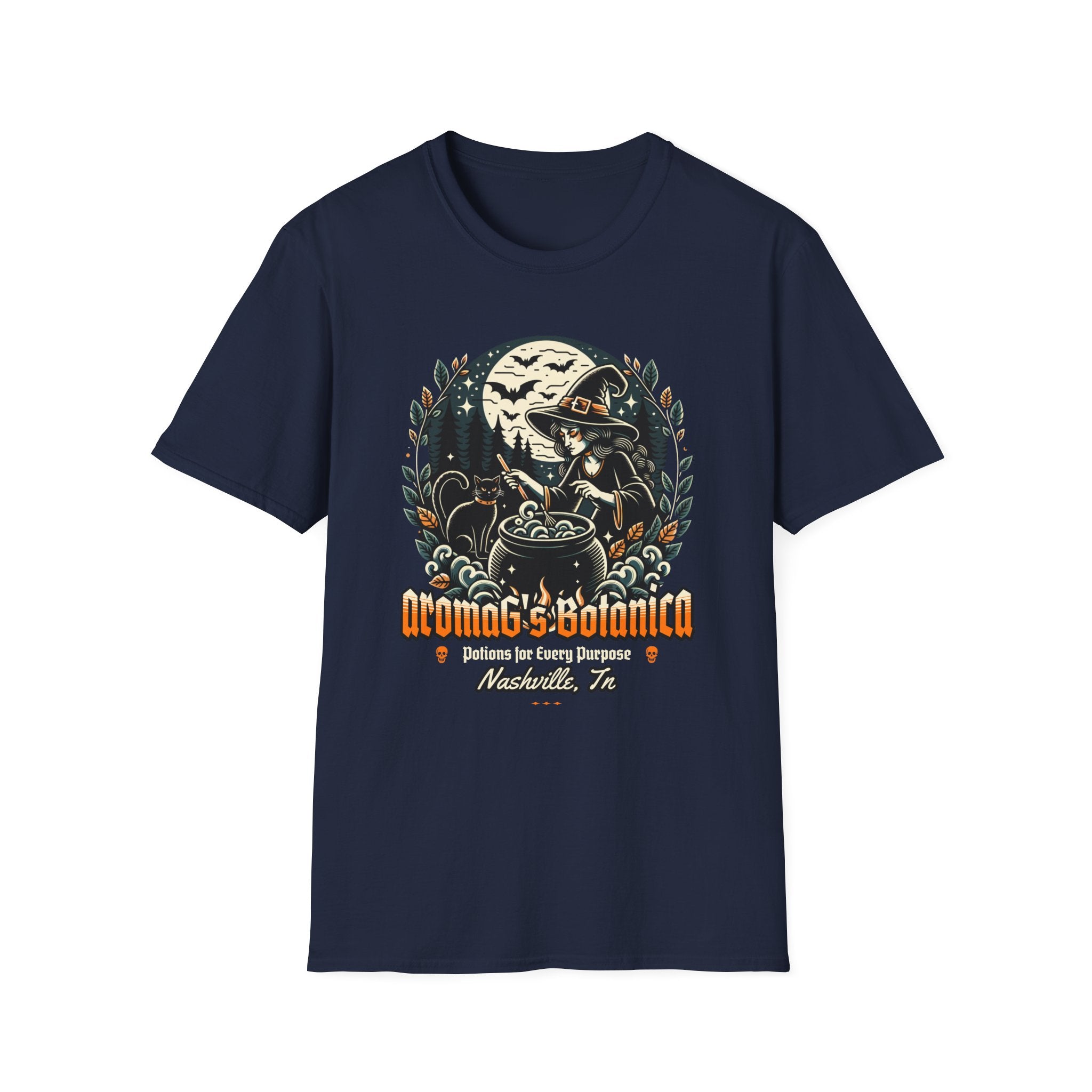 Witchy Potion Shop T-Shirt | Halloween Witch Tee, Gothic Botanical Shirt, Occult Gift for Witches