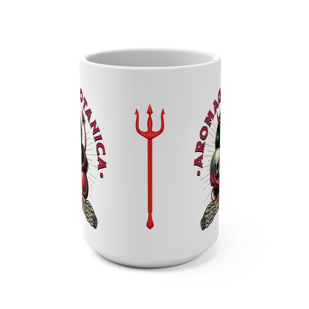 Aromac's Botanica Devil Woman 15oz Mug — Nashville Skull Coffee Cup