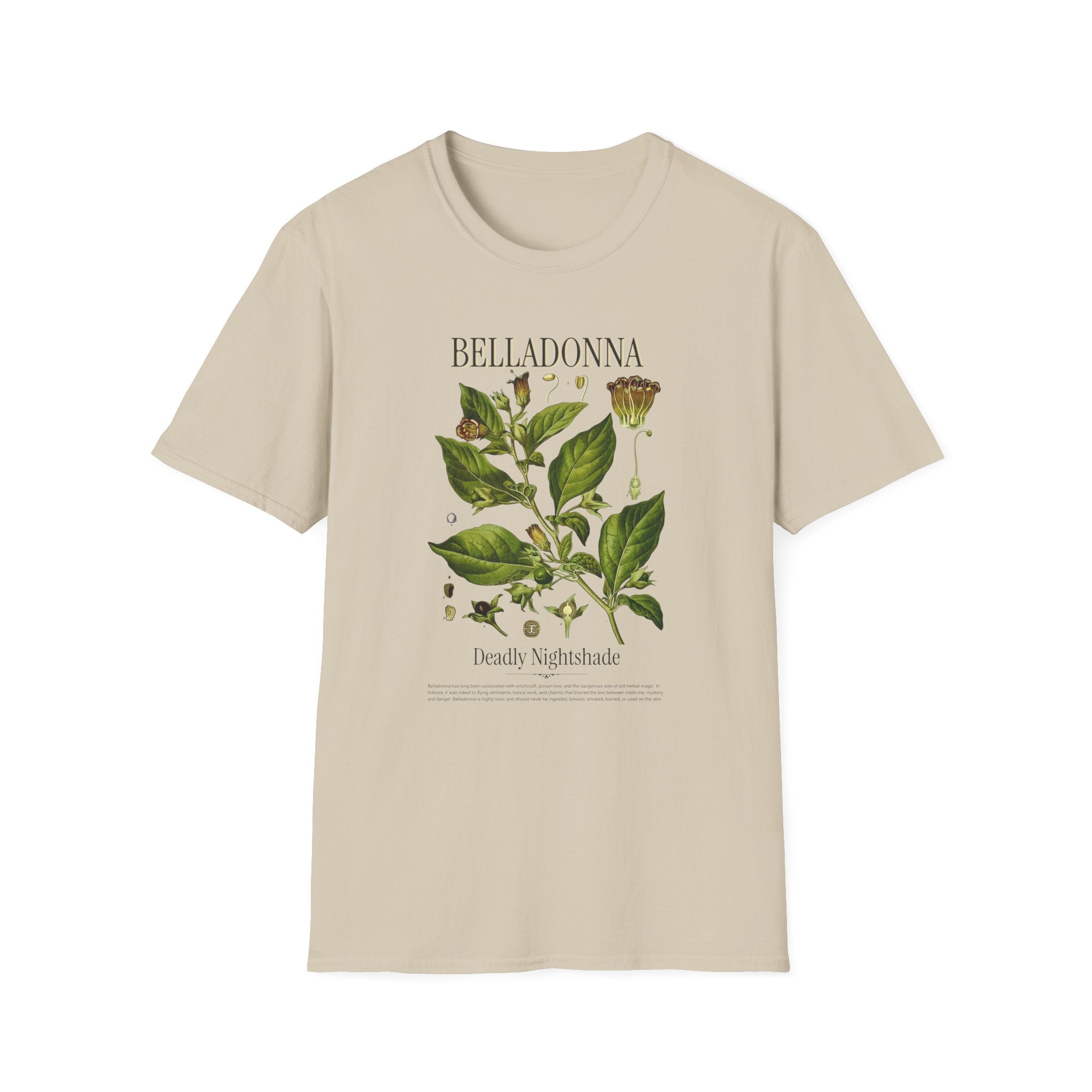 Belladonna Botanical T-Shirt — Vintage Plant Illustration Tee