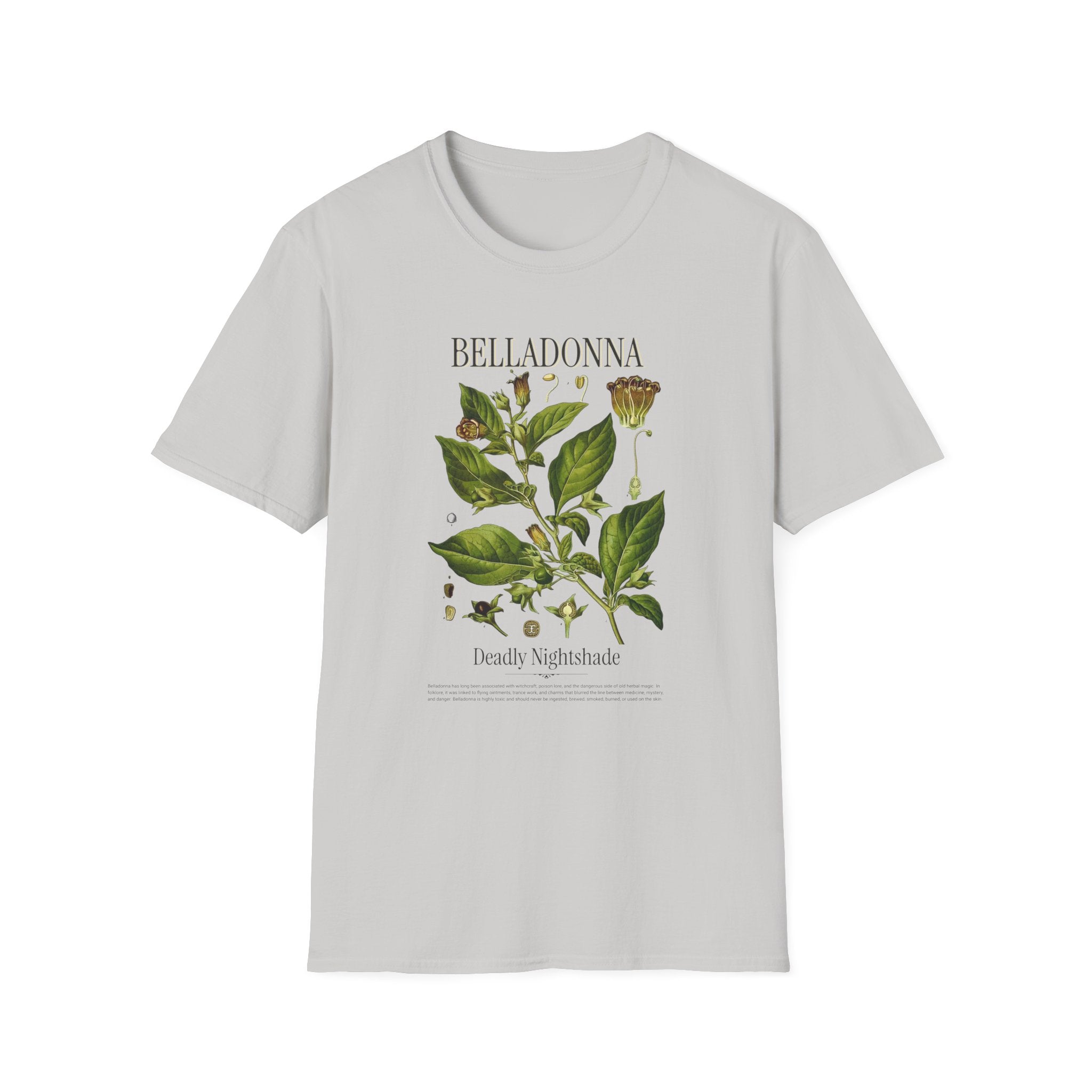 Belladonna Botanical T-Shirt — Vintage Plant Illustration Tee