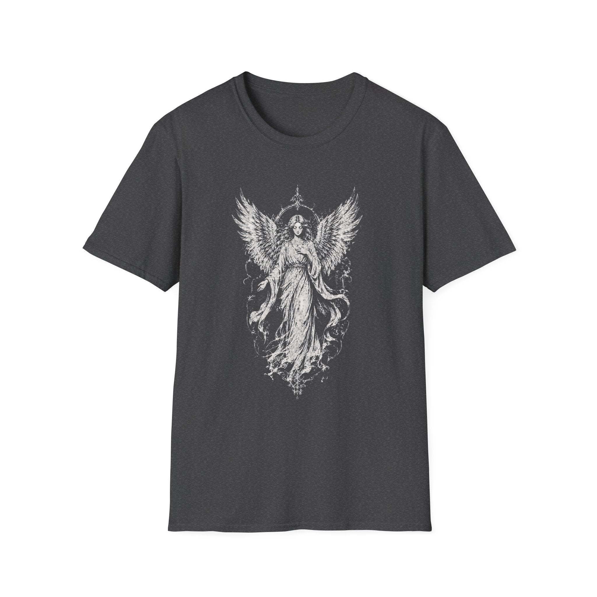 Gothic Angel Wings Graphic T-Shirt – Vintage Angel Tee