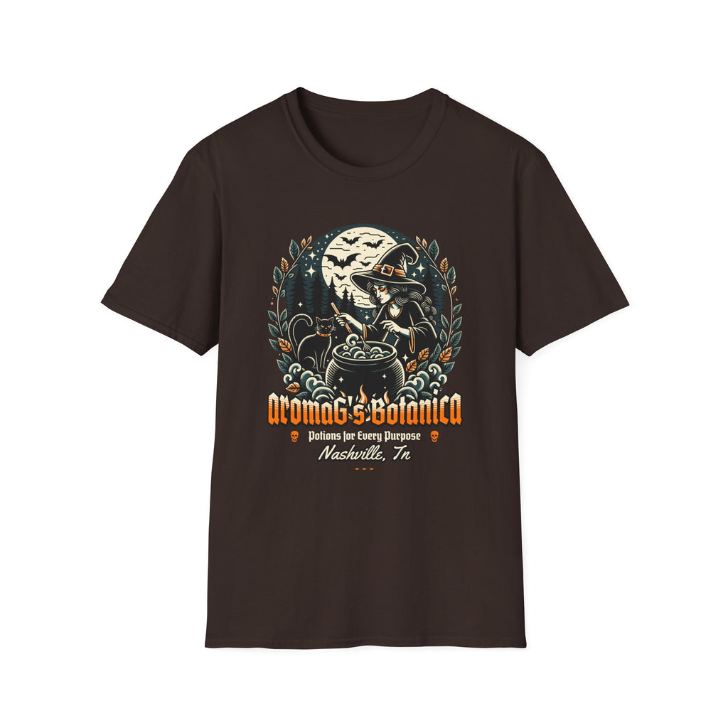 Witchy Potion Shop T-Shirt | Halloween Witch Tee, Gothic Botanical Shirt, Occult Gift for Witches