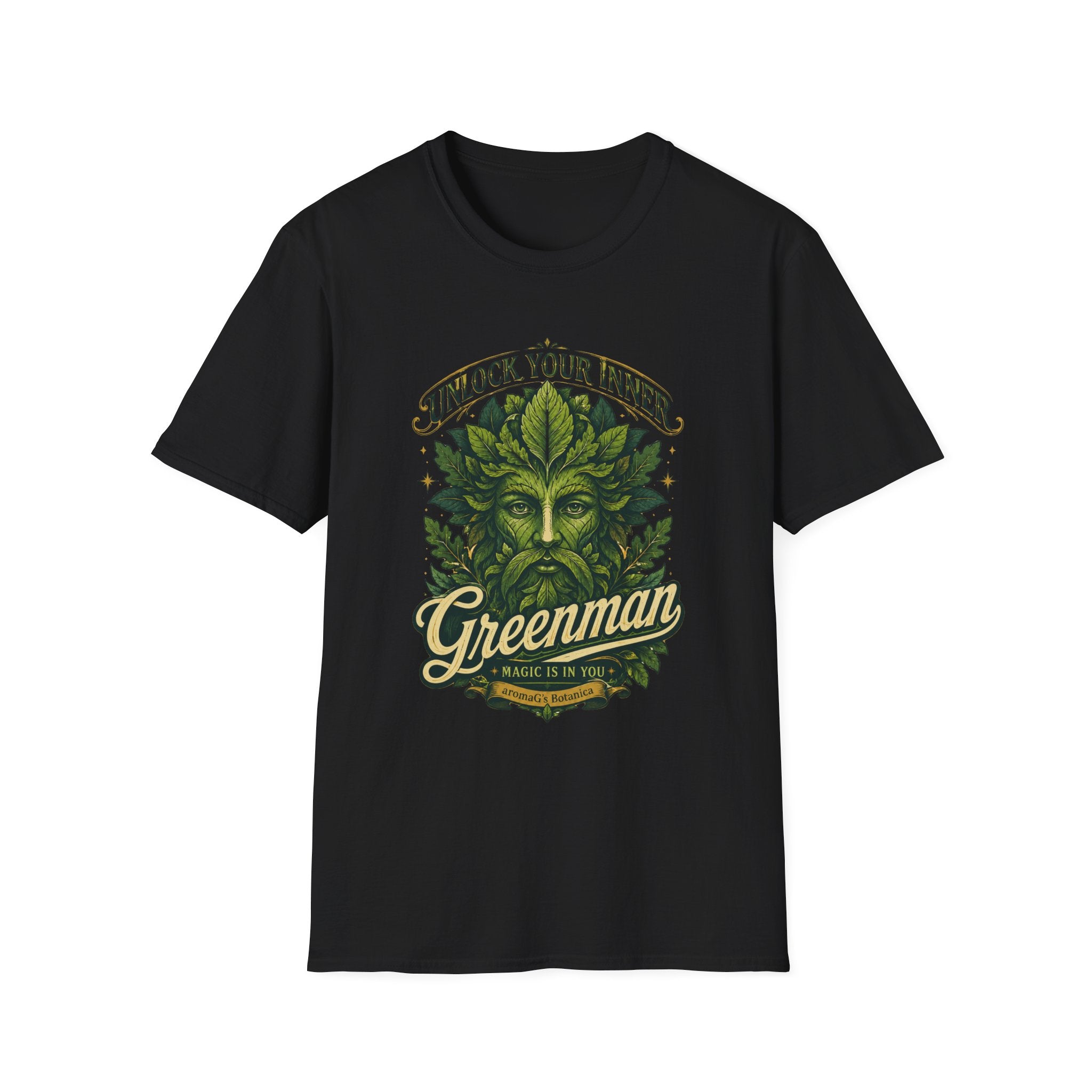 Greenman T-Shirt – Pagan Nature Spirit Graphic Tee