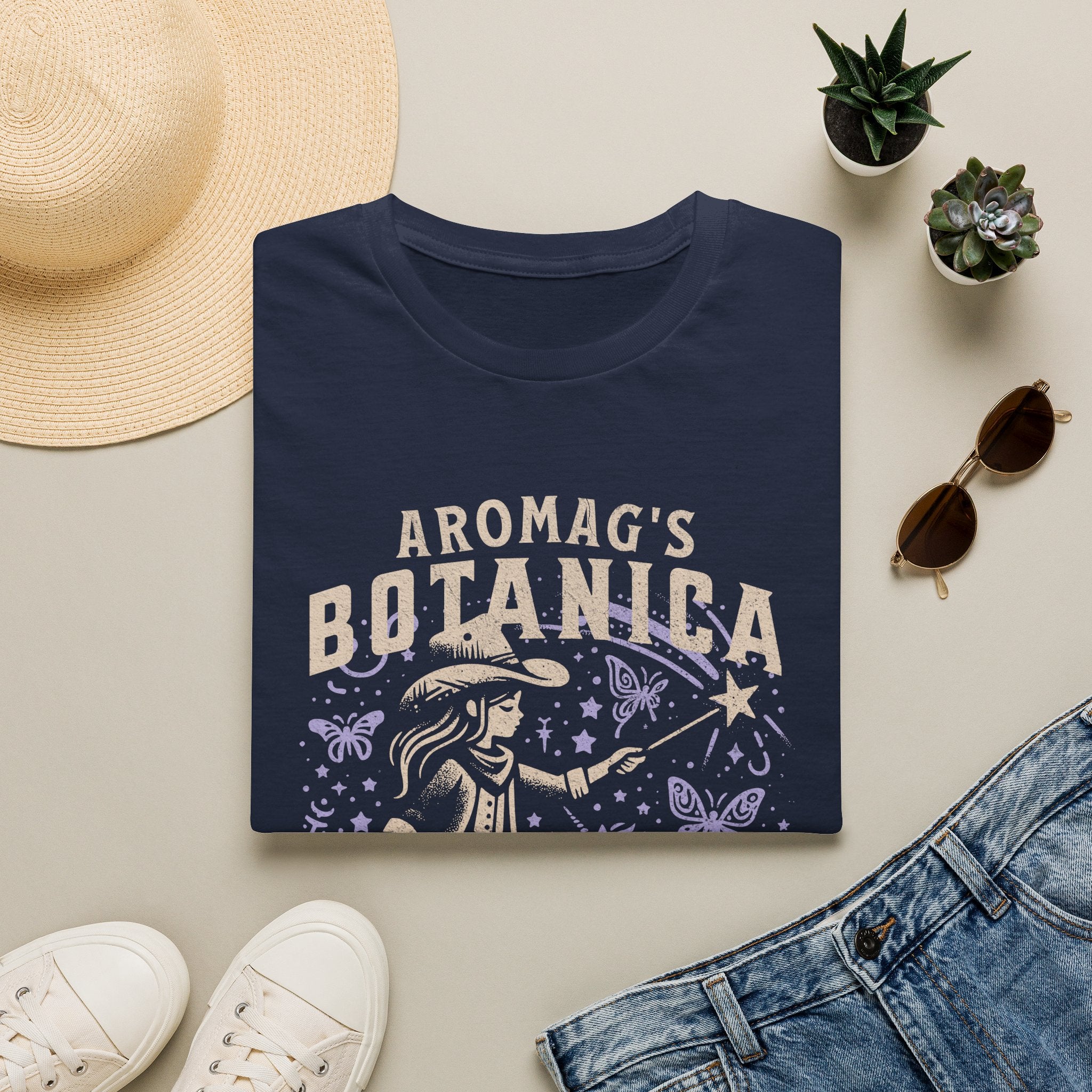 aromaG’s Botanica Nashville T-Shirt – Witchy Unicorn Cowgirl Graphic Tee