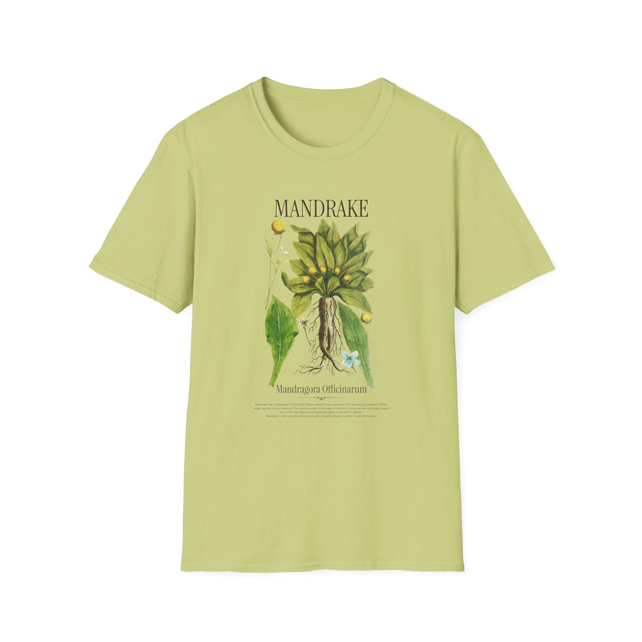 Mandrake Botanical T‑Shirt — Vintage Plant Illustration Tee