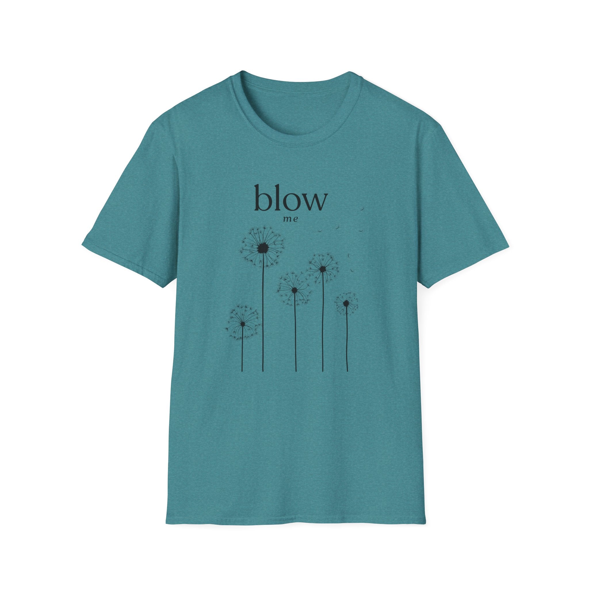 Dandelion 'blow me' Tee — Whimsical Floral Graphic T-Shirt