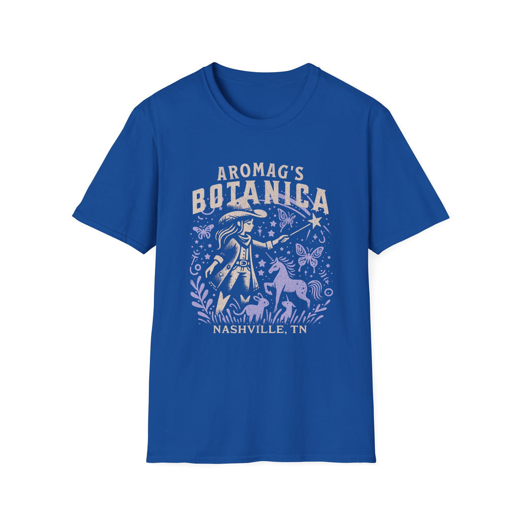 aromaG’s Botanica Nashville T-Shirt – Witchy Unicorn Cowgirl Graphic Tee