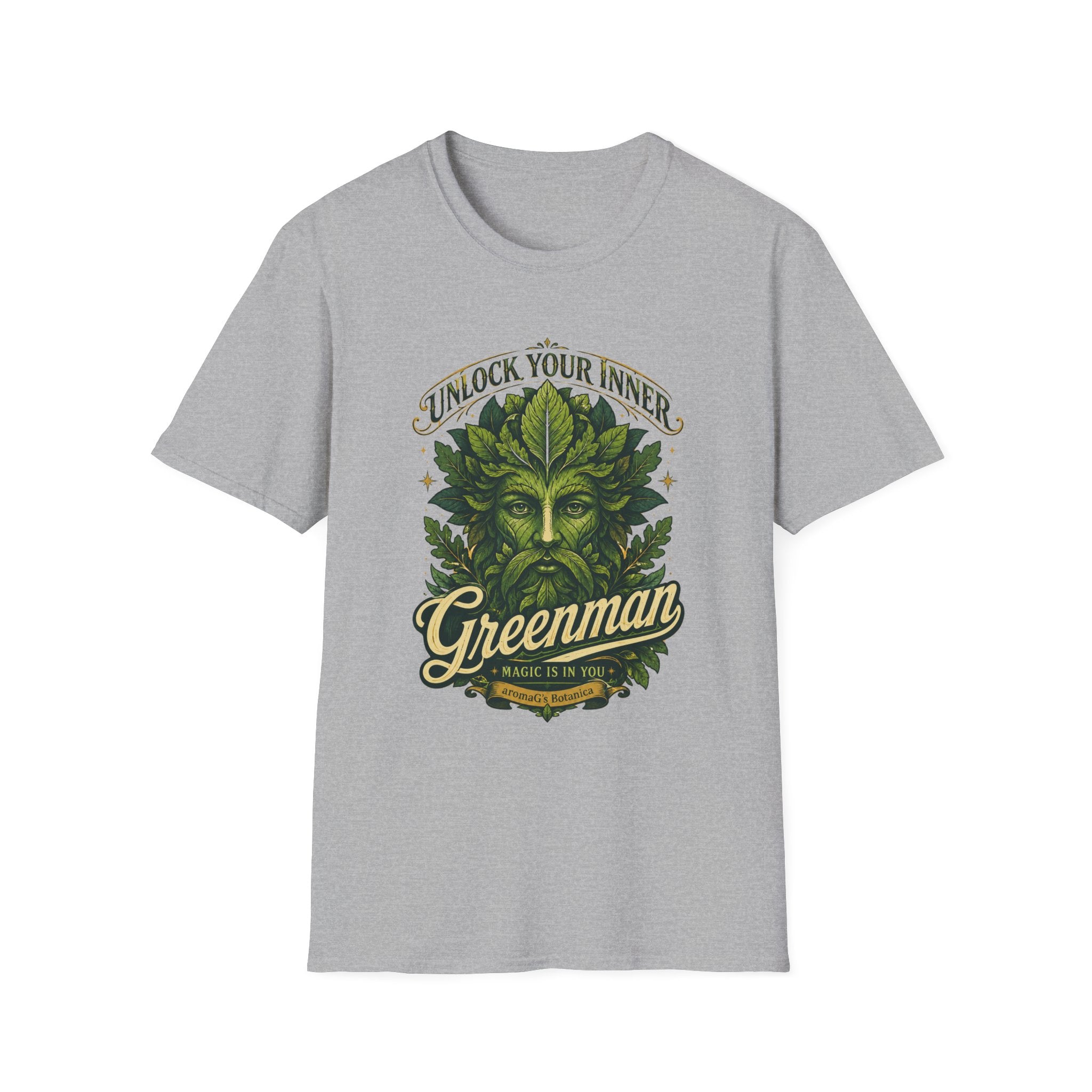 Greenman T-Shirt – Pagan Nature Spirit Graphic Tee