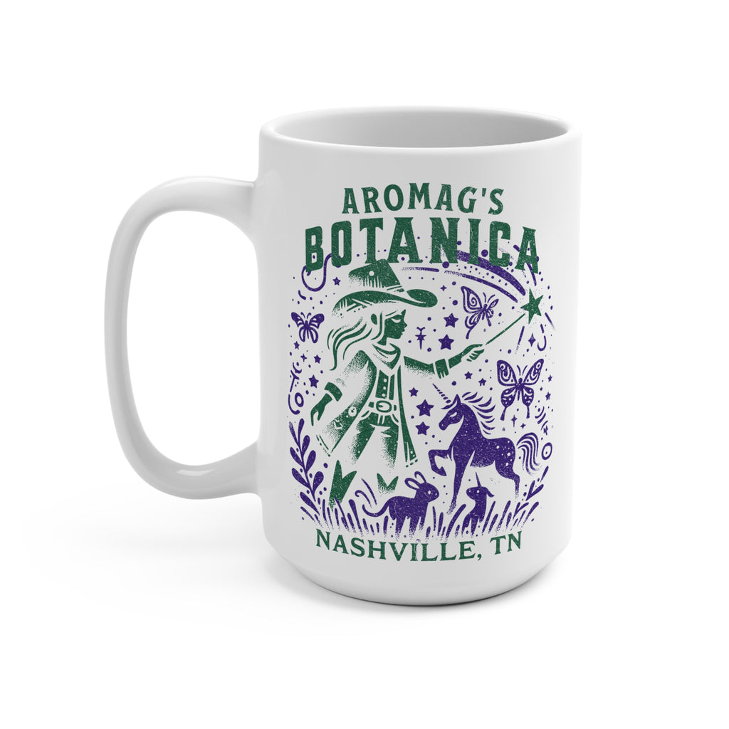 AromaG’s Botanica Nashville Mug – Cowgirl Unicorn Magic 15oz Cup