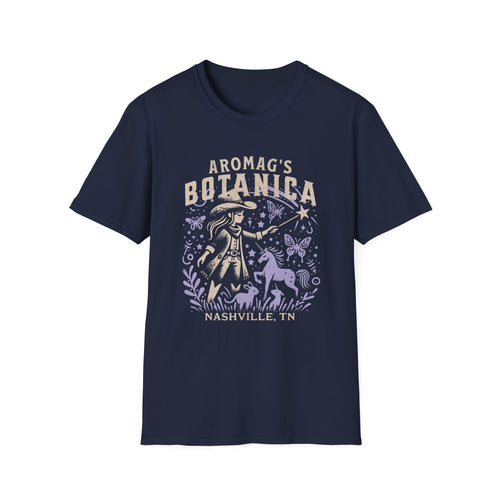 aromaG’s Botanica Nashville T-Shirt – Witchy Unicorn Cowgirl Graphic Tee