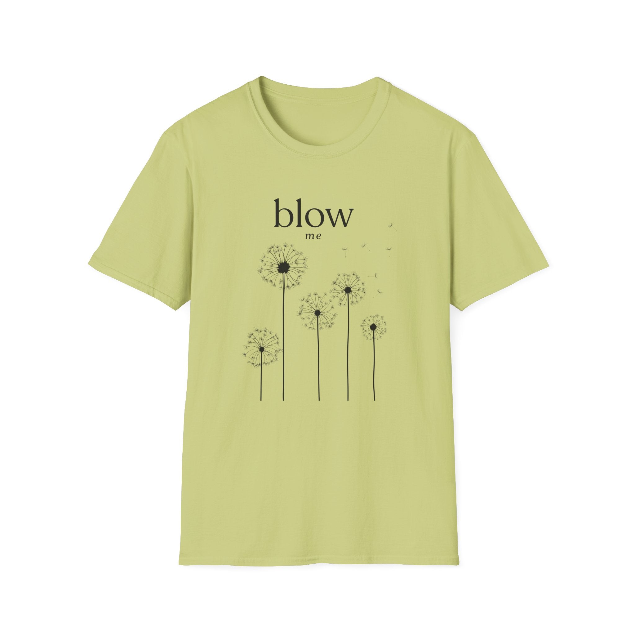 Dandelion 'blow me' Tee — Whimsical Floral Graphic T-Shirt