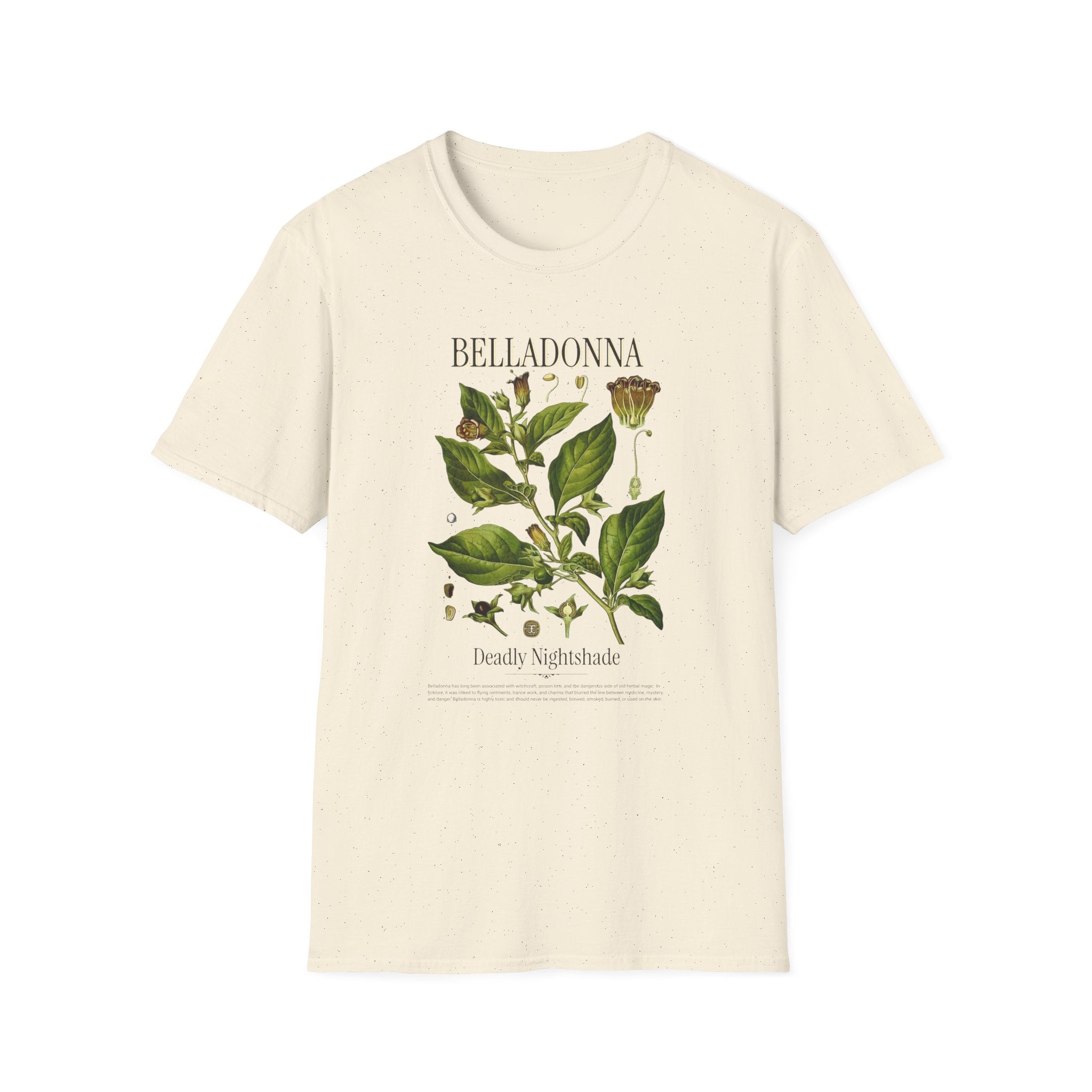 Belladonna Botanical T-Shirt — Vintage Plant Illustration Tee