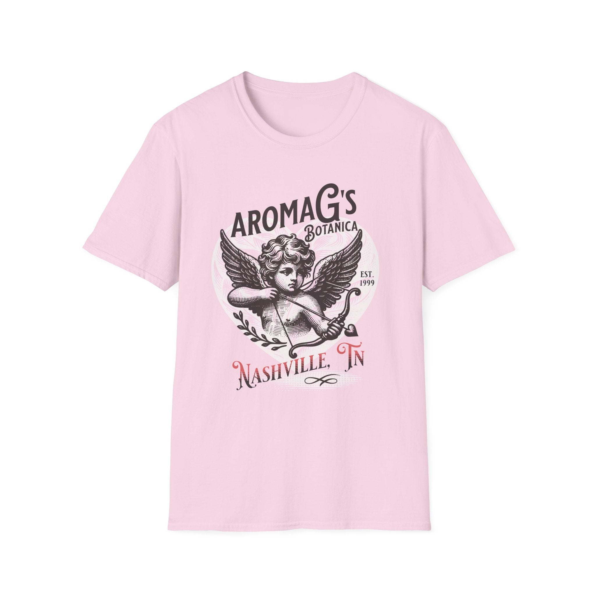 AromaG’s Botanica Angel T-Shirt – Nashville Cherub Graphic Tee