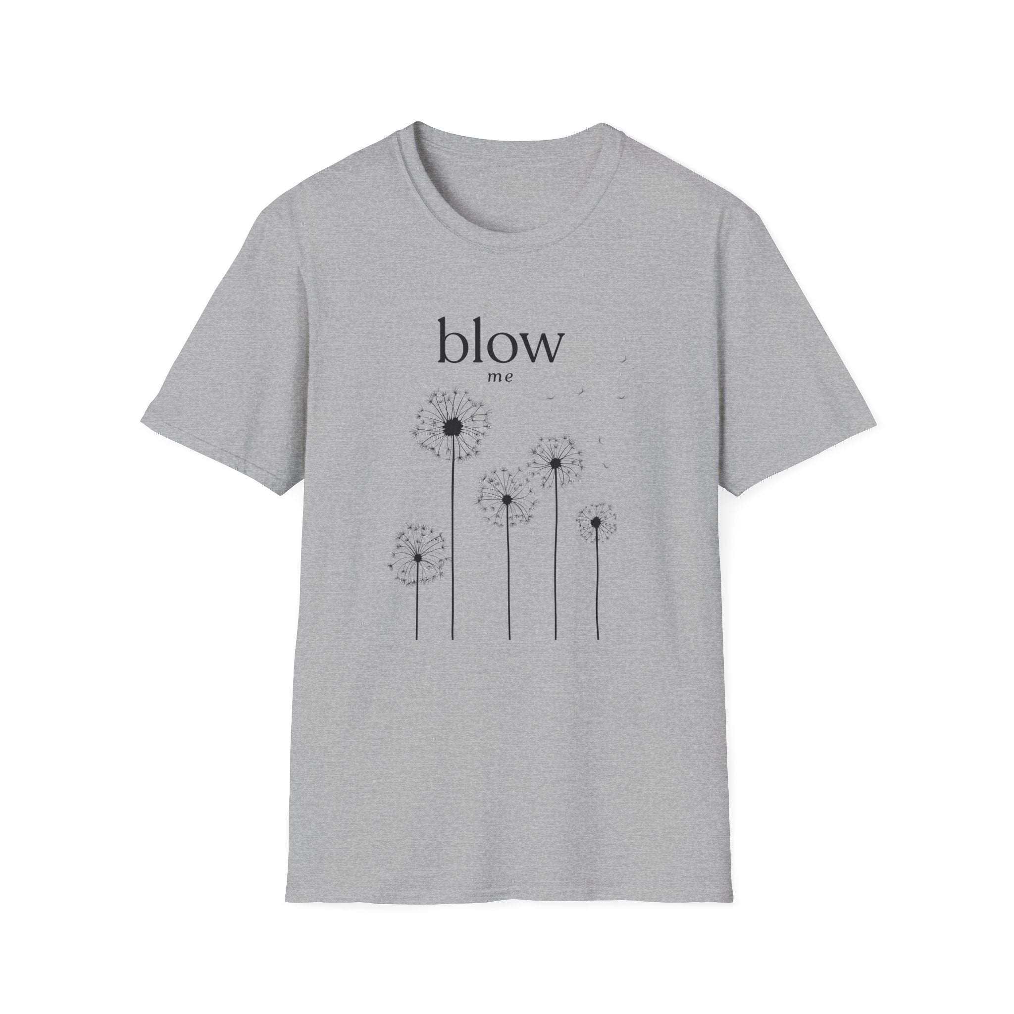Dandelion 'blow me' Tee — Whimsical Floral Graphic T-Shirt