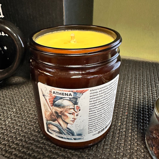 Athena Candle – Soy Candle for Wisdom, Strength & Courage
