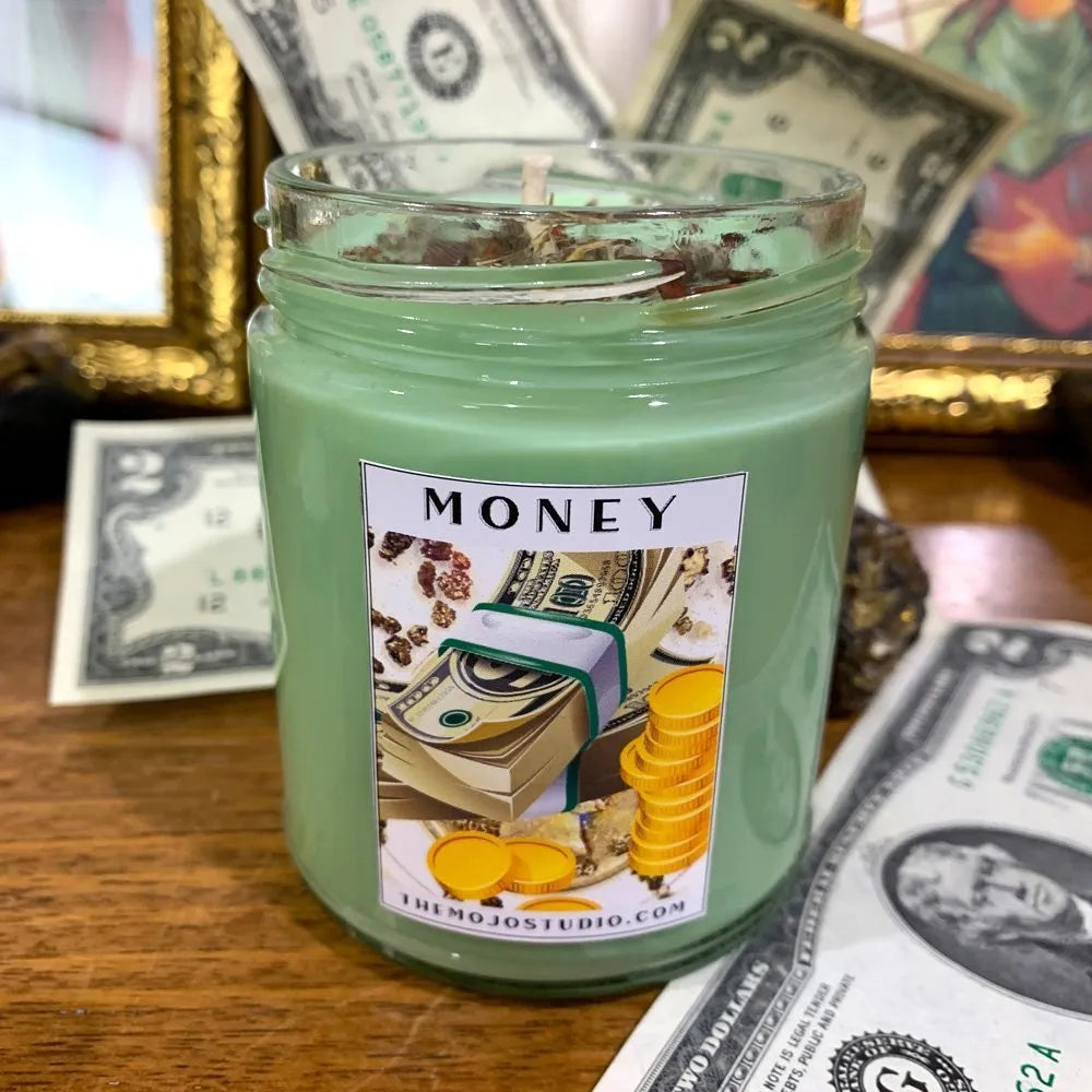 Money Jar Candle by Papa Gee for Prosperity