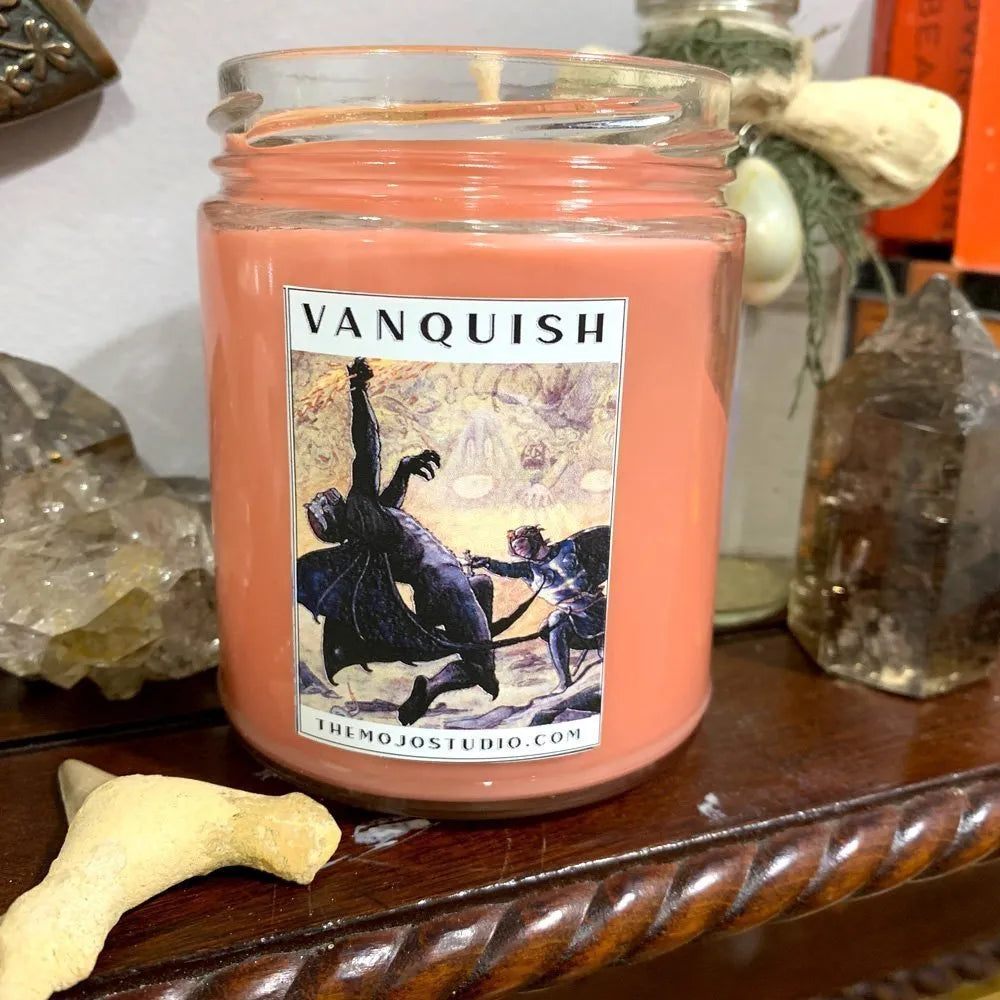 Vanquish Jar Candle for banishing by Papa Gee