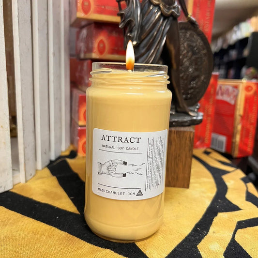 Attract Jar Candle by Rev. Roy – Draw Love, Luck, Money, and Positive Energy