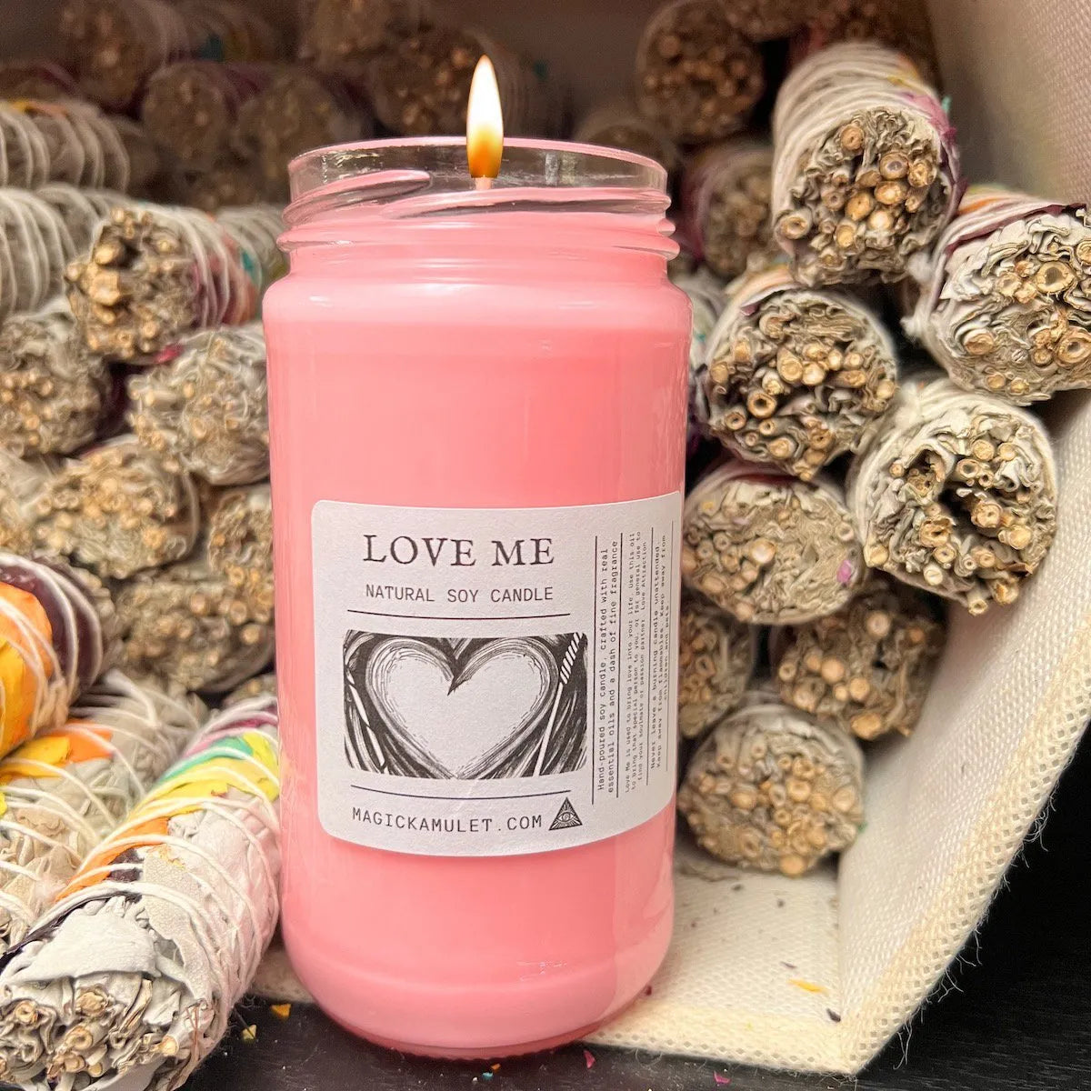 Love Me Jar Candle by Rev. Roy – Attract True Love, Devotion, and Romantic Commitment