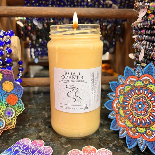 Road Opener Jar Candle by Rev. Roy – Clear Obstacles and Open Paths to New Opportunities